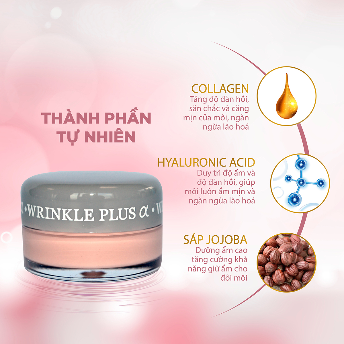 Lót dưỡng môi Wrinkle Clear Lip Base 10gr