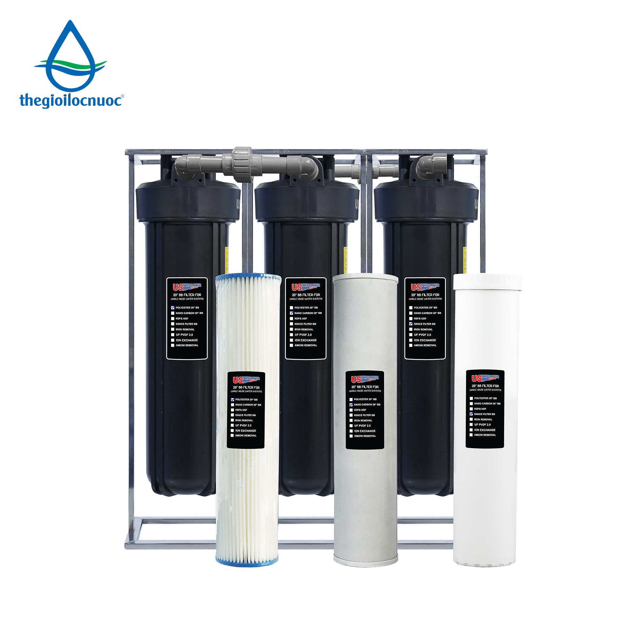 Bộ lọc tổng USTOPWATER, Model: Delux-AS