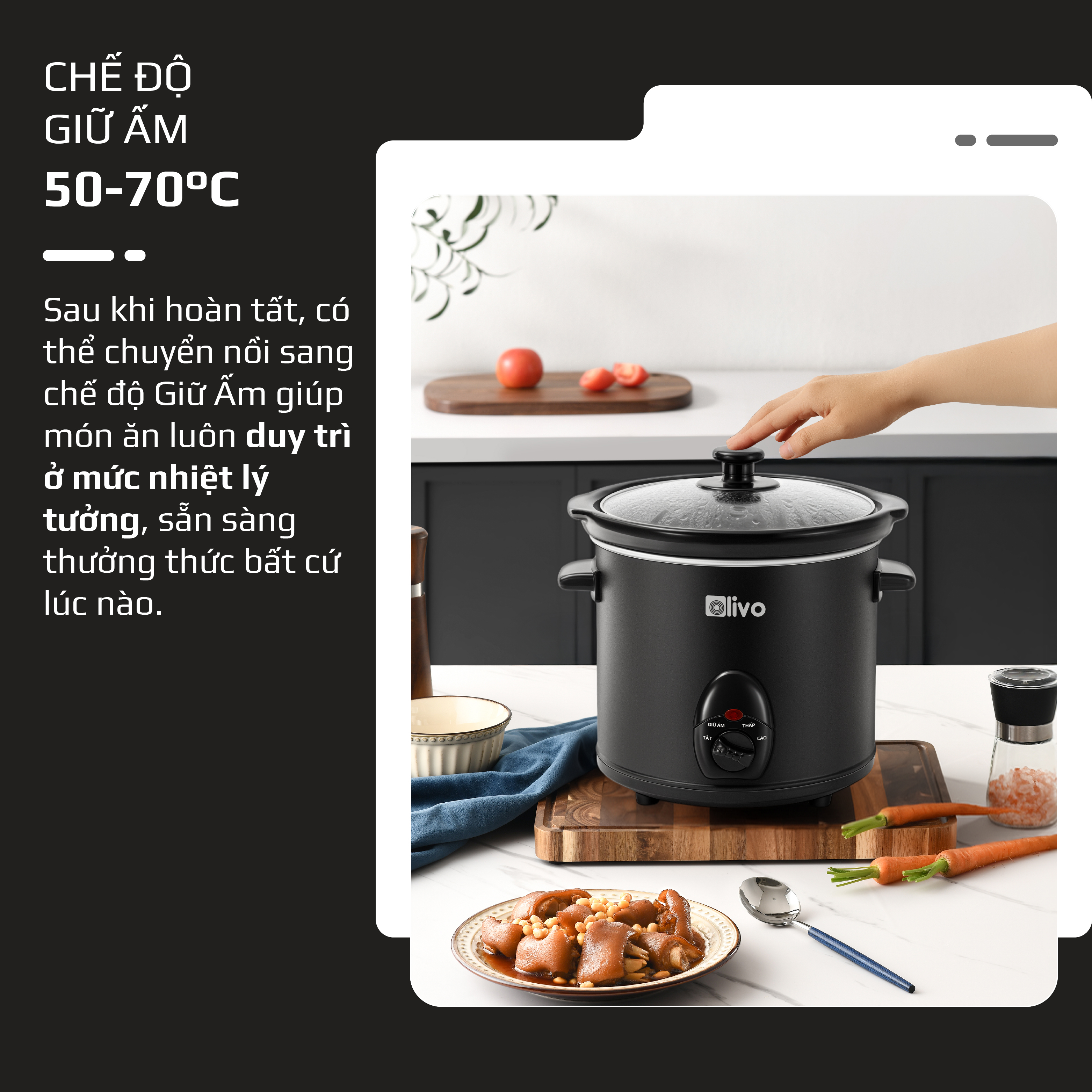 Nồi nấu chậm OLIVO SC30 - 5