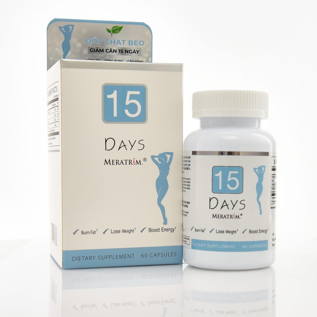 Thực Phẩm Bảo Vệ Sức Khỏe Nature Gift Pharma 15 Days Hỗ Trợ Giảm Béo (Hộp 60 Viên) - Phân phối chính hãng