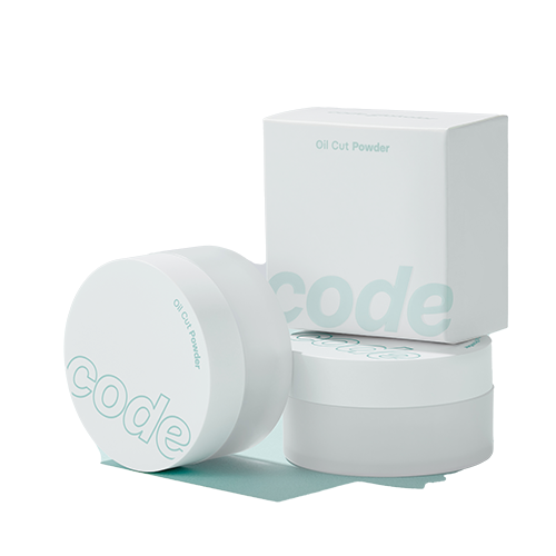 Phấn phủ bột kiềm dầu CODE GLOKOLOR mỏng mịn, hấp thụ dầu thừa, khô thoáng OIL CUT POWDER - 6g