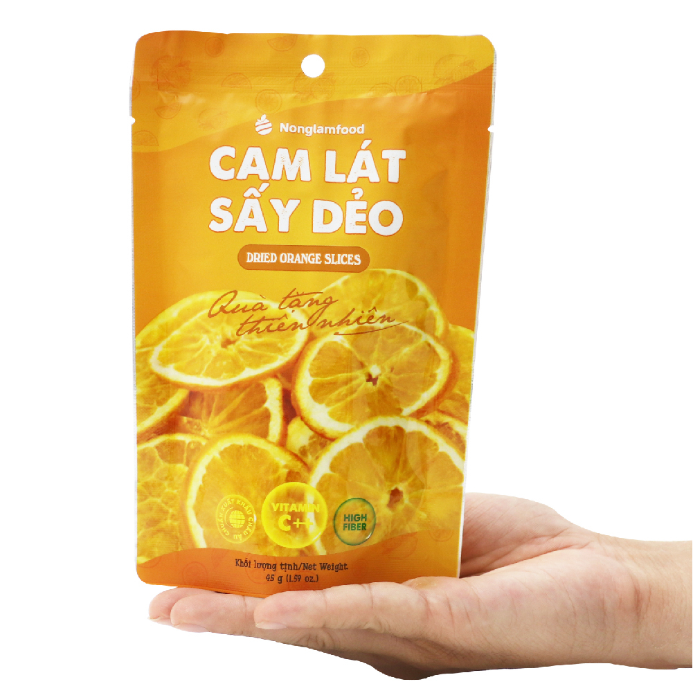 Cam lát sấy dẻo Nonglamfood - Túi 45g-duoc-ban-tai-Siêu Thị Online