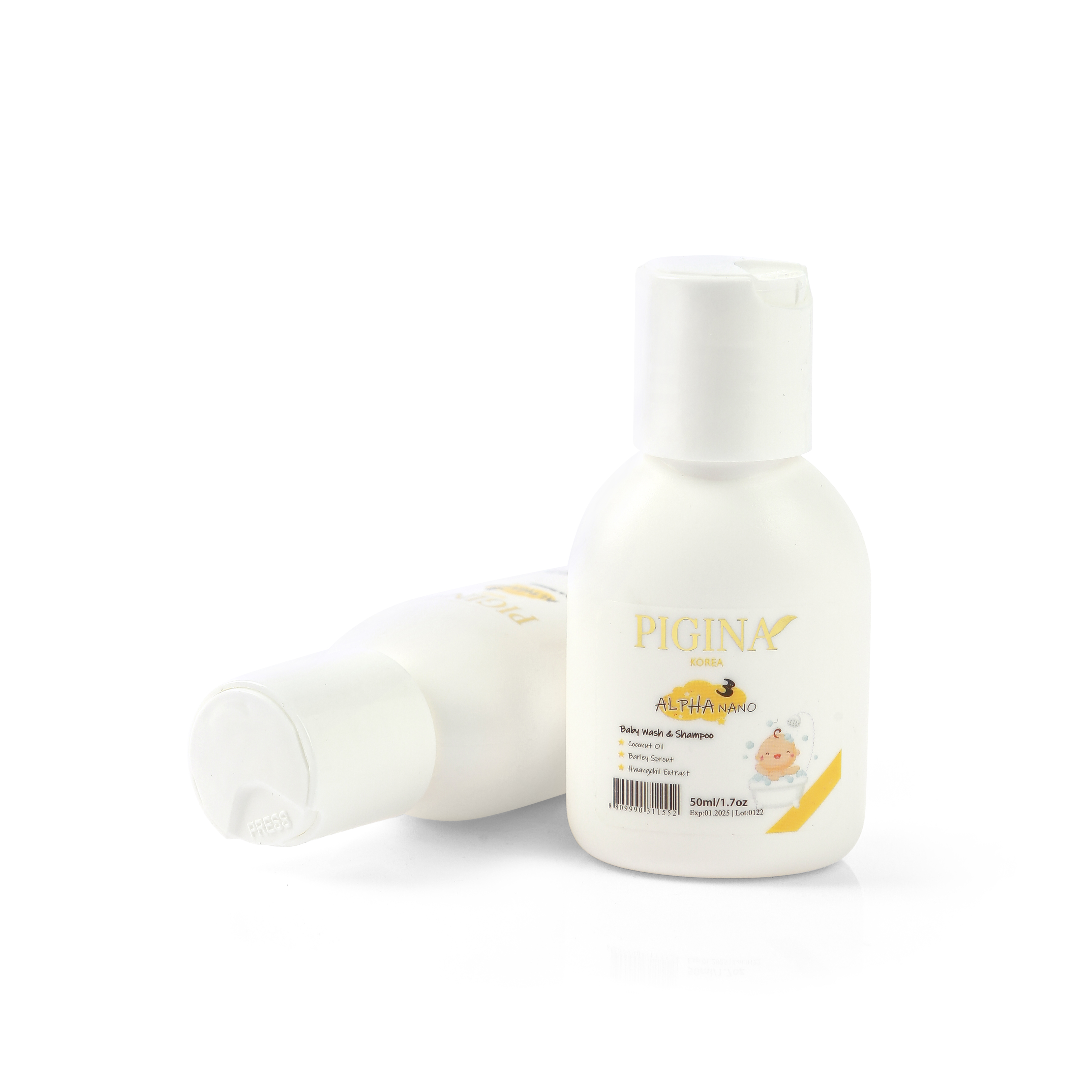 Combo 3 chai Sữa tắm gội toàn thân cho bé Pigina 50ml-duoc-ban-tai-Khoa Global group