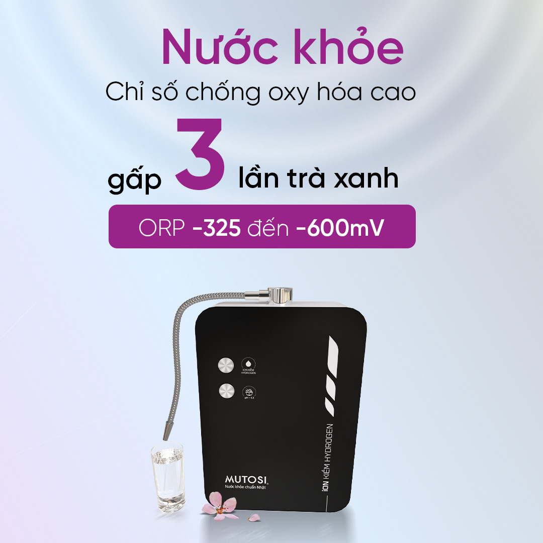 Máy điện giải ion kiềm Hydrogen Mutosi MD-T168