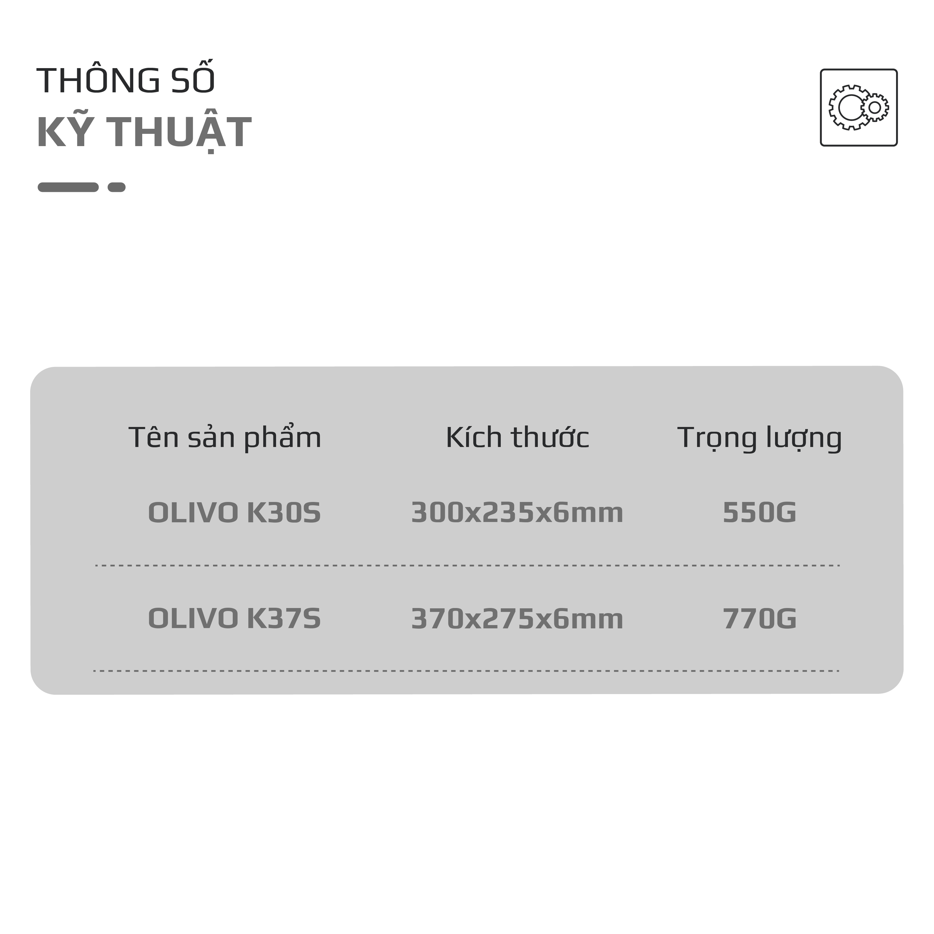Thớt Gỗ OLIVO Wood Fiber K30S