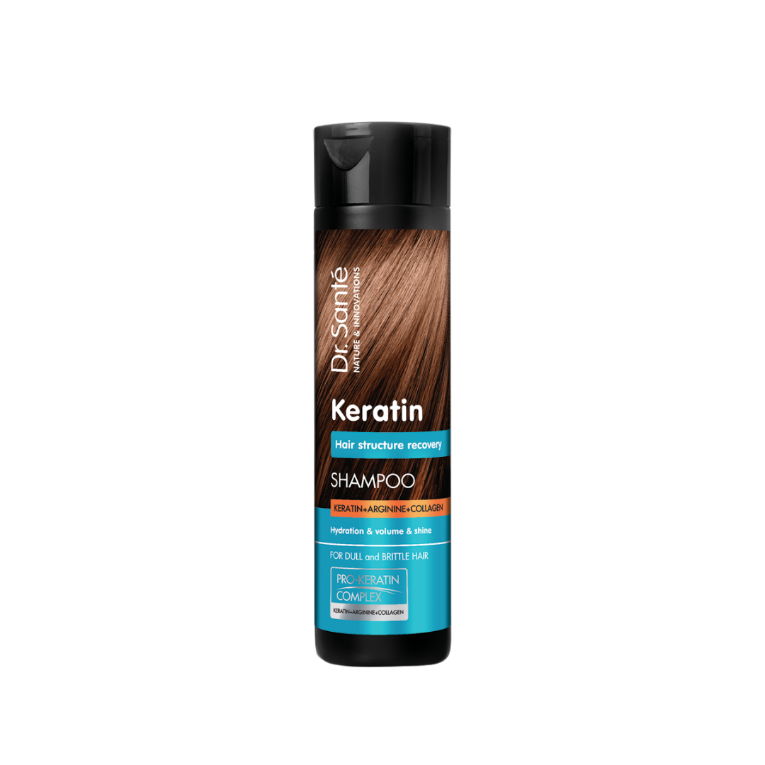 Dầu gội Dr.Sante Keratin phục hồi cấu trúc tóc 250 ml - Phân phối chính hãng