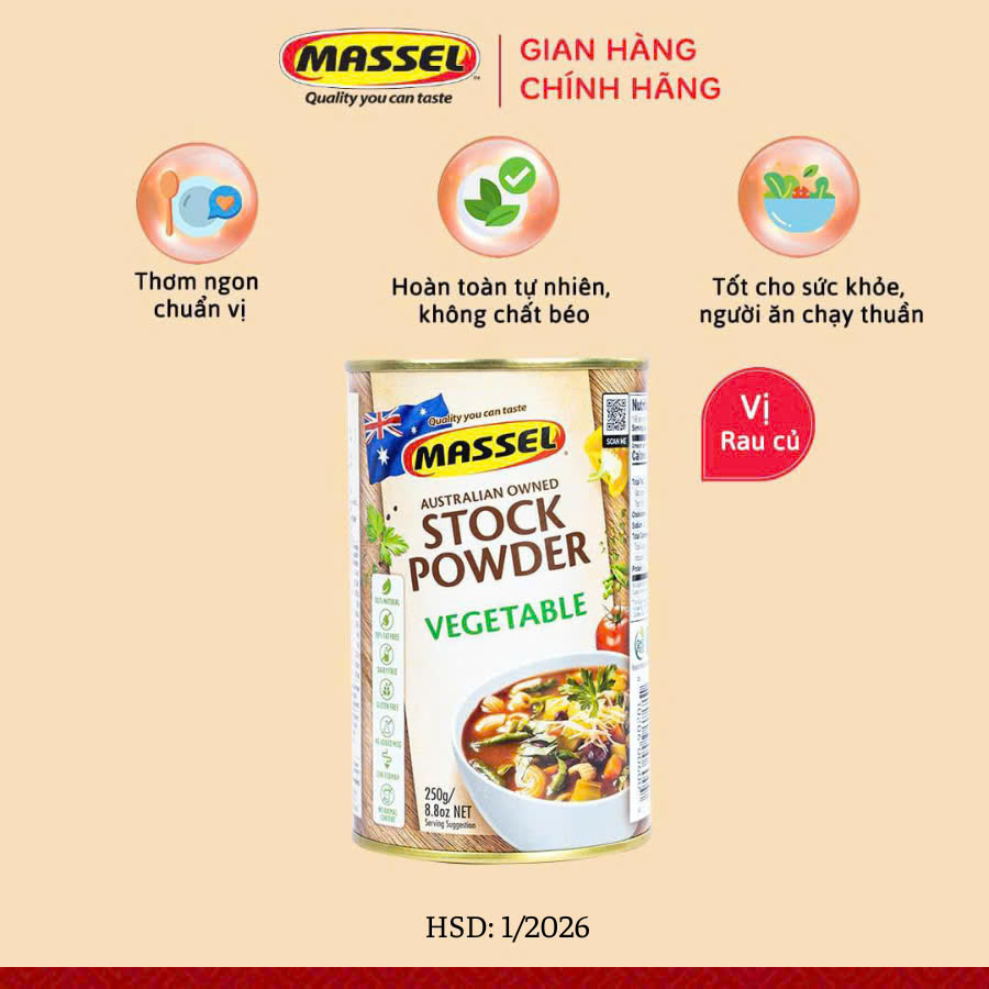 Bột nêm Cao cấp Massel vị rau củ 250g - 5