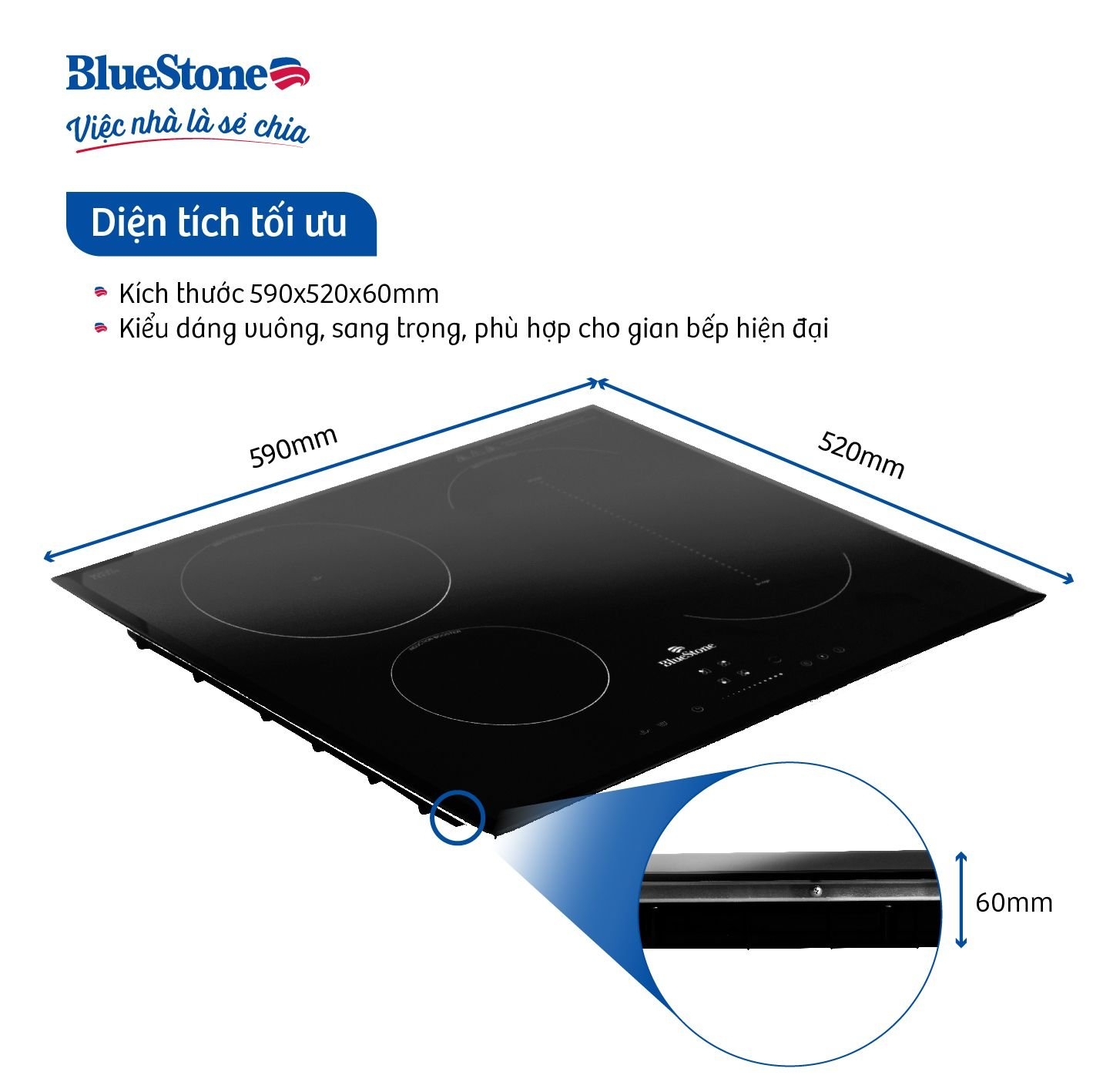 Bếp Từ Ba BlueStone ICB-6845 7100W