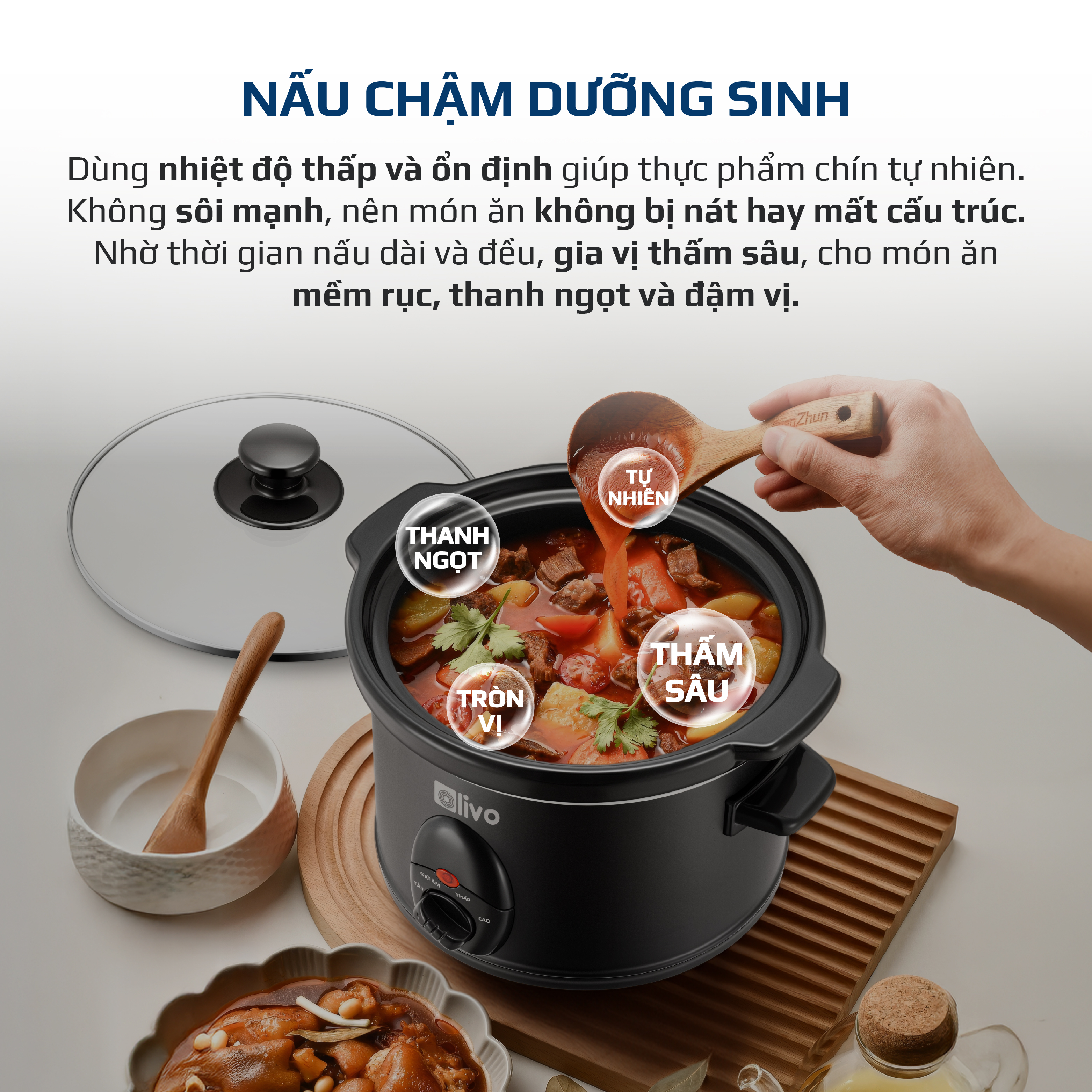 Nồi nấu chậm OLIVO SC25 - 3