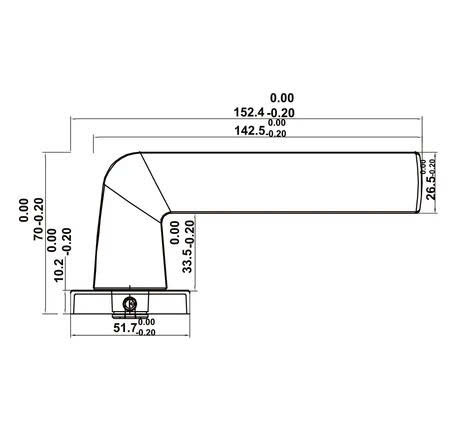 Bộ khóa tay nắm gạt DIY Hafele, Set A - Cửa chính - Đồng bóng 499.63.603