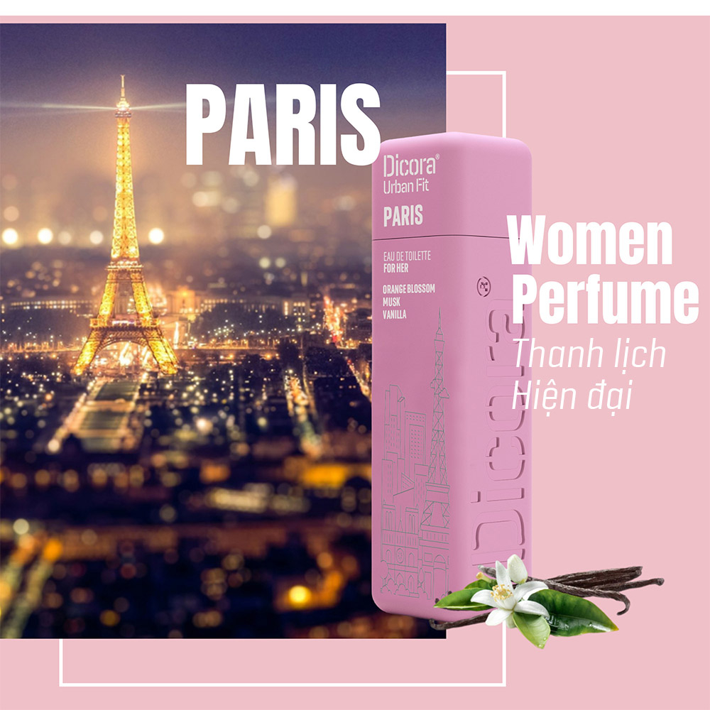 Nước hoa Dicora Urban Fit Paris - Dành Cho Nữ (30ml) - 3