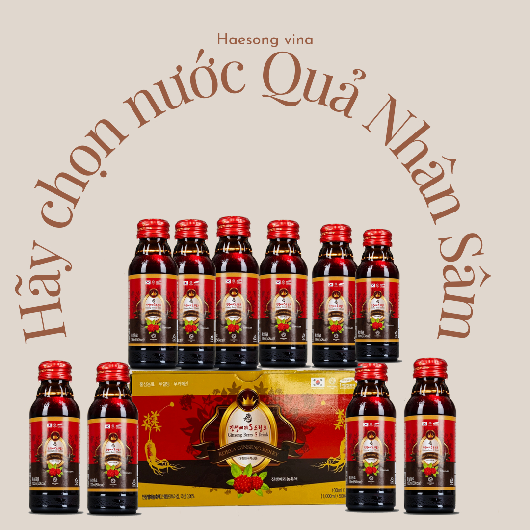 Nước uống Quả Sâm Ginseng Berry S Drink (hộp 10chai)