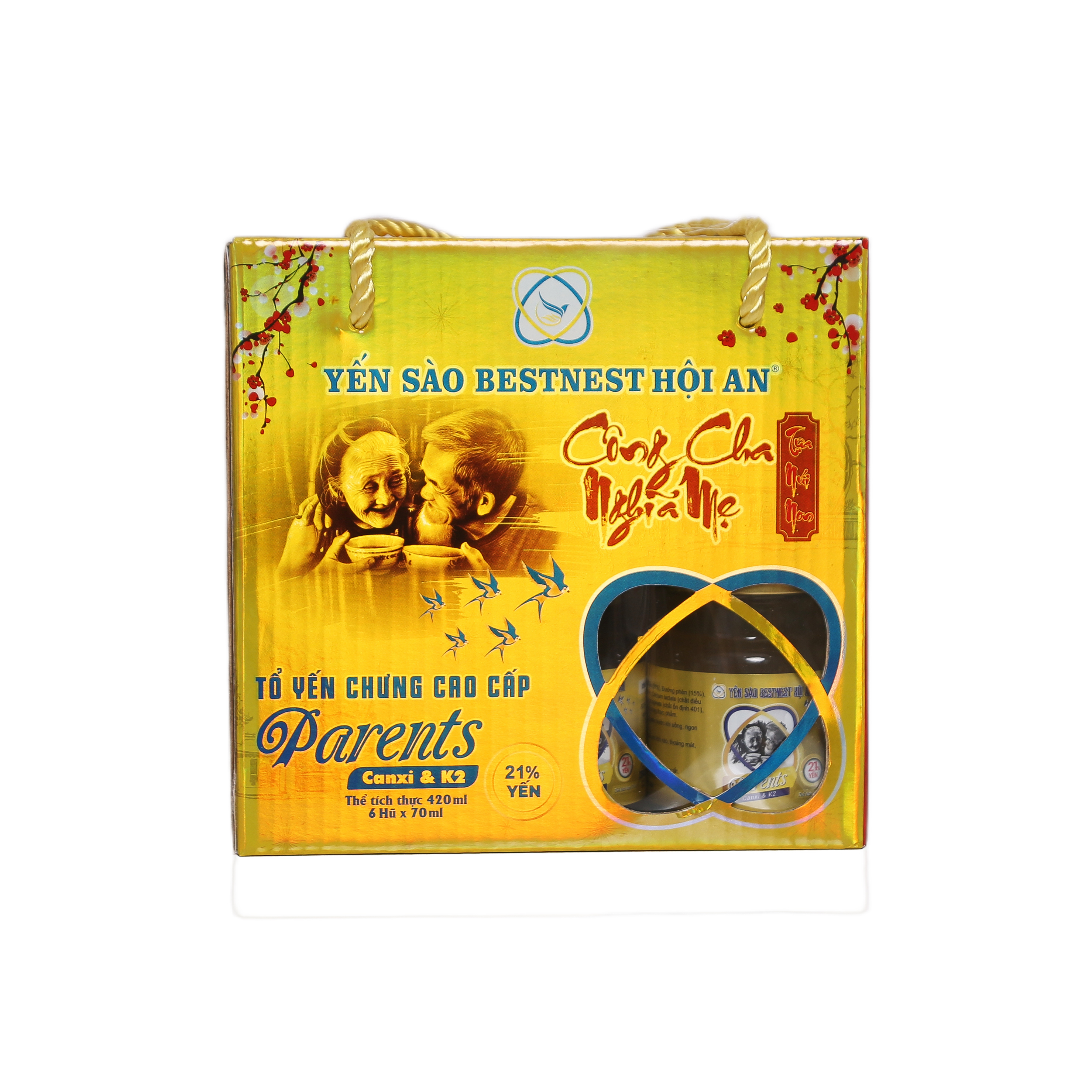 Hộp 6 hũ Tổ yến chưng sẵn BESTNEST HỘI AN 21% PARENTS - Phân phối chính hãng