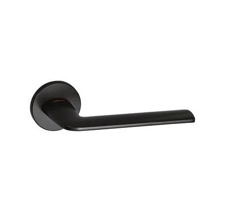 Bộ khóa tay nắm gạt DIY Hafele, Set A - Cửa chính - Đồng bóng 499.63.603