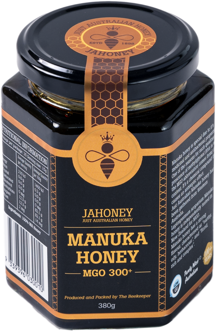 Mật ong Jahoney Manuka MGO 300+ 380g (kèm túi + hộp)