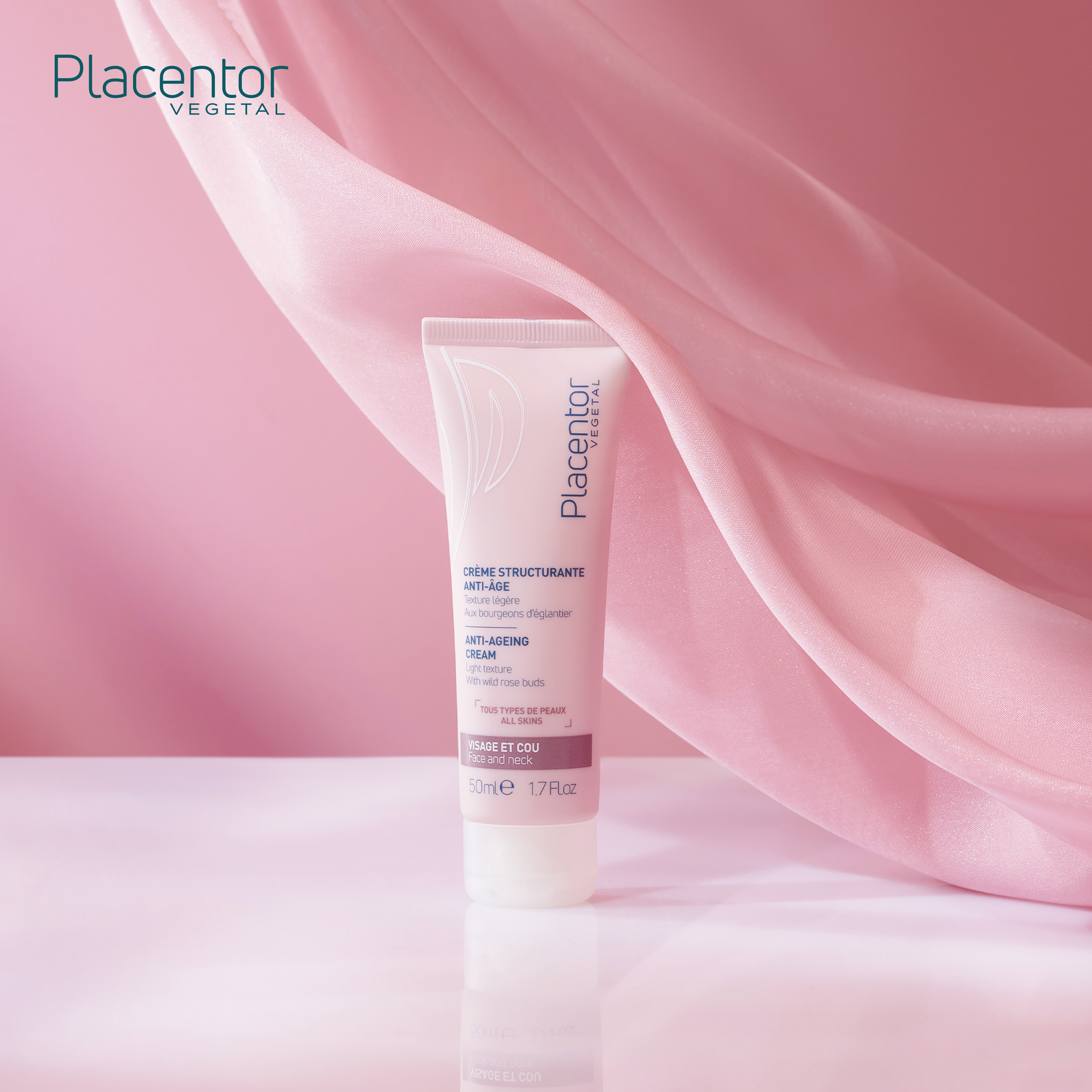 Kem Dưỡng Giúp Giảm Nếp Nhăn Placentor Vegetal Creme Structurante Anti-Age Texture Legere Anti-Ageing Cream Light Texture (Da dầu/ hỗn hợp
