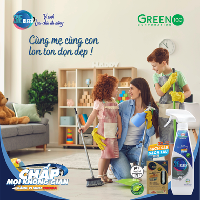 Bộ vi sinh lau chùi đa năng 3E Kleen (01 chai 500ml + 03 ống 5ml) - 9
