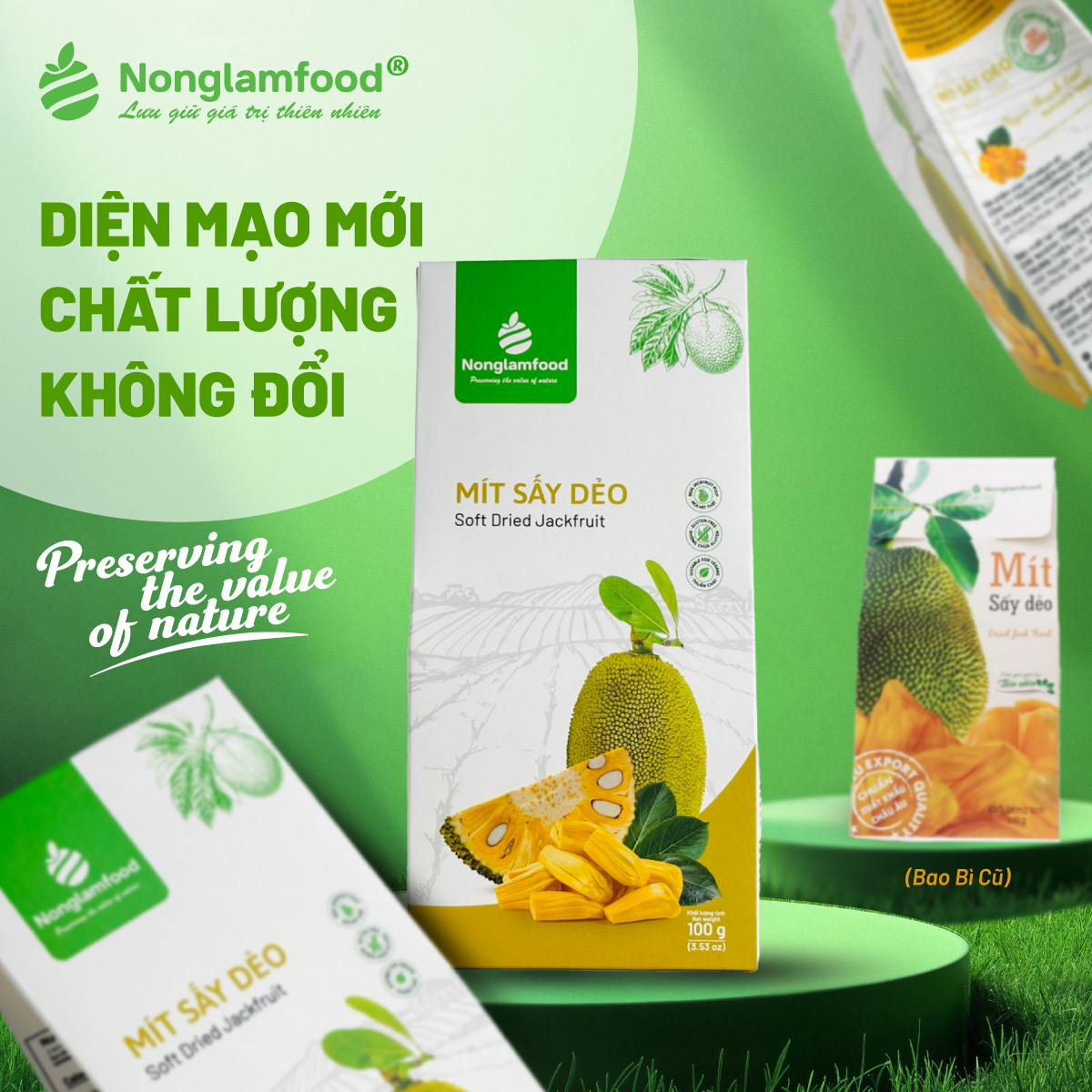 Mít sấy dẻo Nonglamfood - Hộp 100g - Phân phối chính hãng