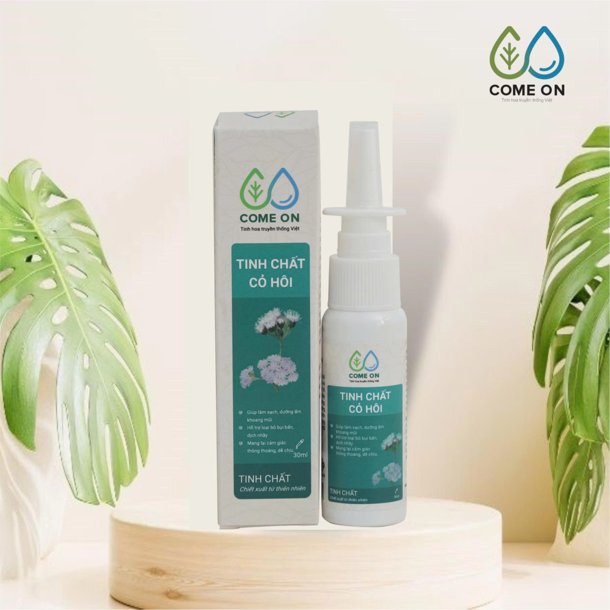 Tinh chất cỏ hôi COME ON làm sạch và dưỡng ẩm khoang mũi 30ml
