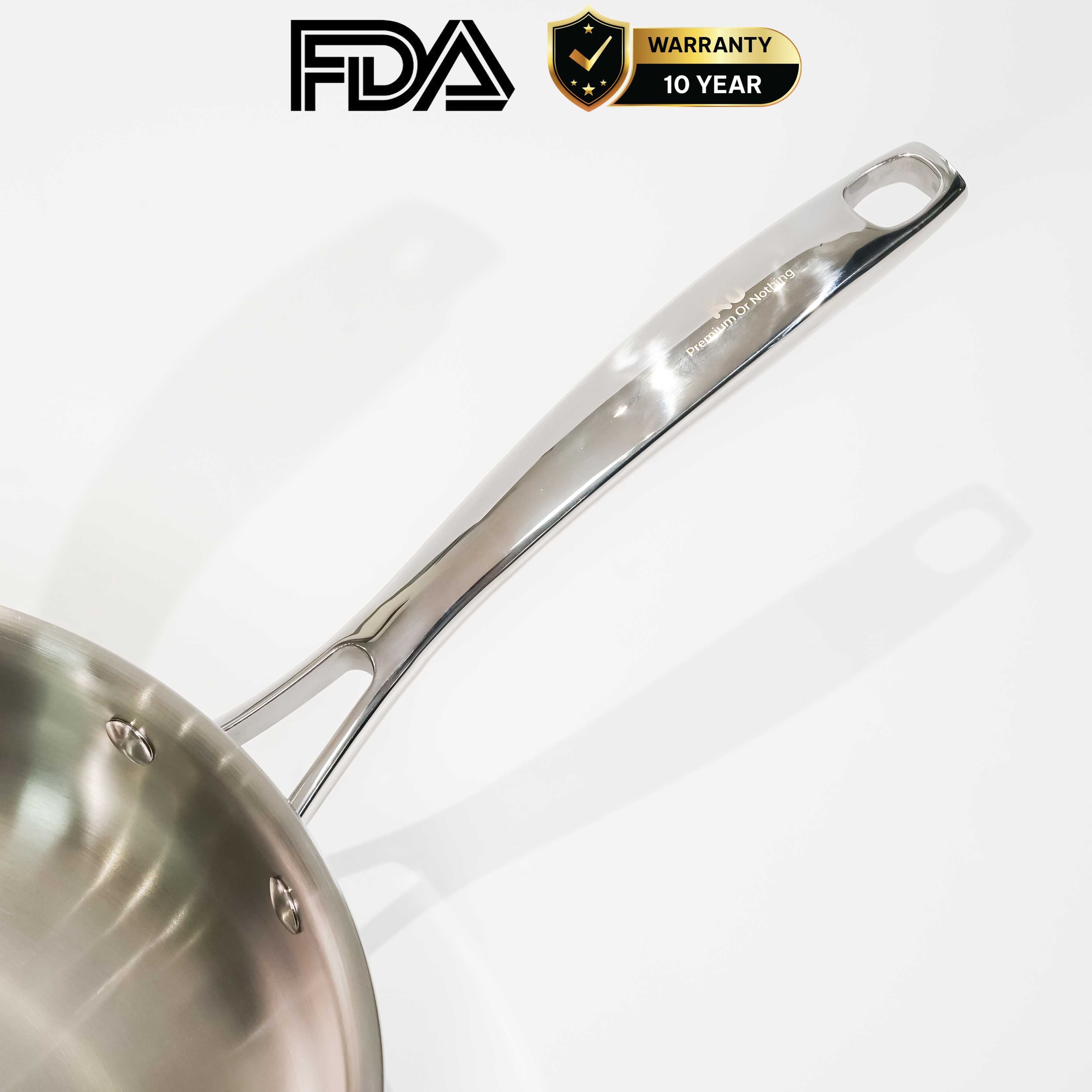 Chảo rán inox 316 26cm cao cấp KUCHEN KU FP261316