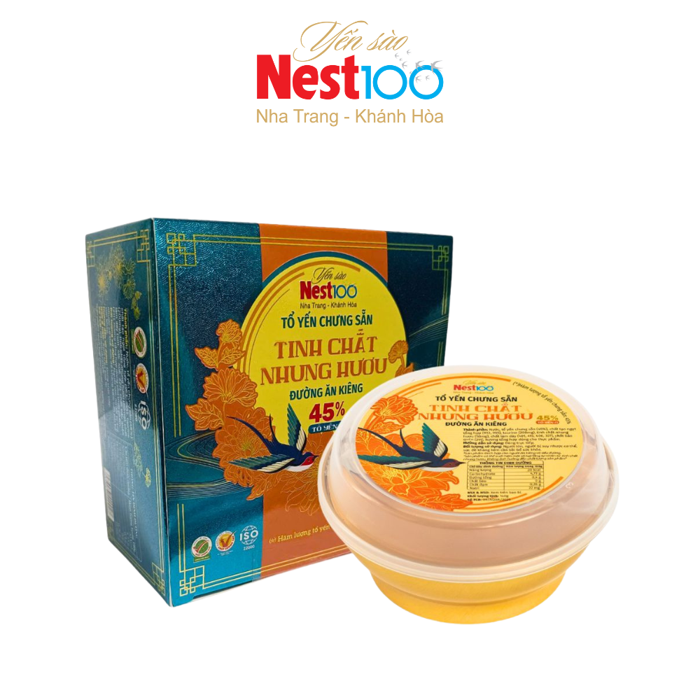 Tổ yến chưng sẵn tinh chất Nhung Hươu hộp 1 chén 140g
