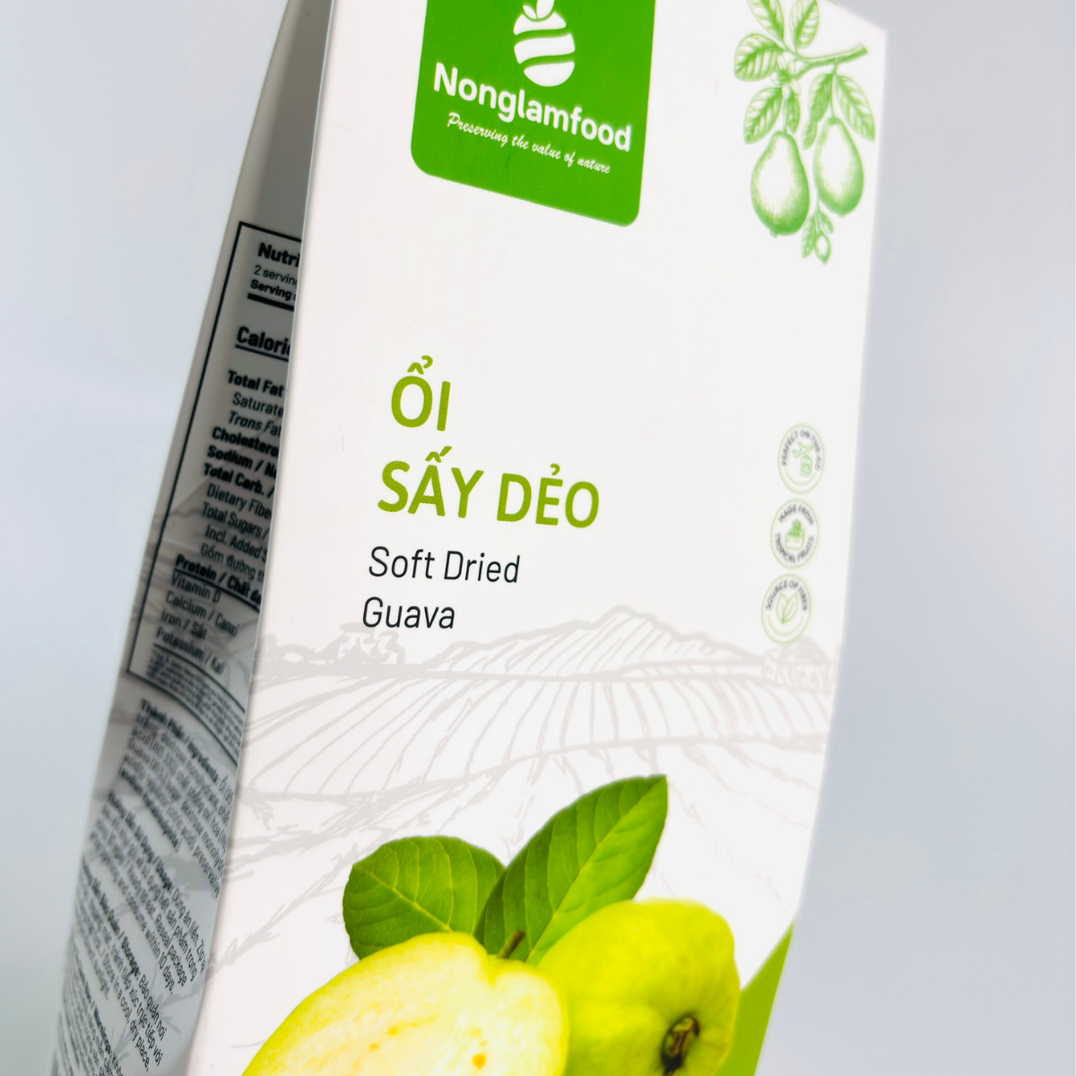 Ổi sấy dẻo Nonglamfood - Hộp 100g