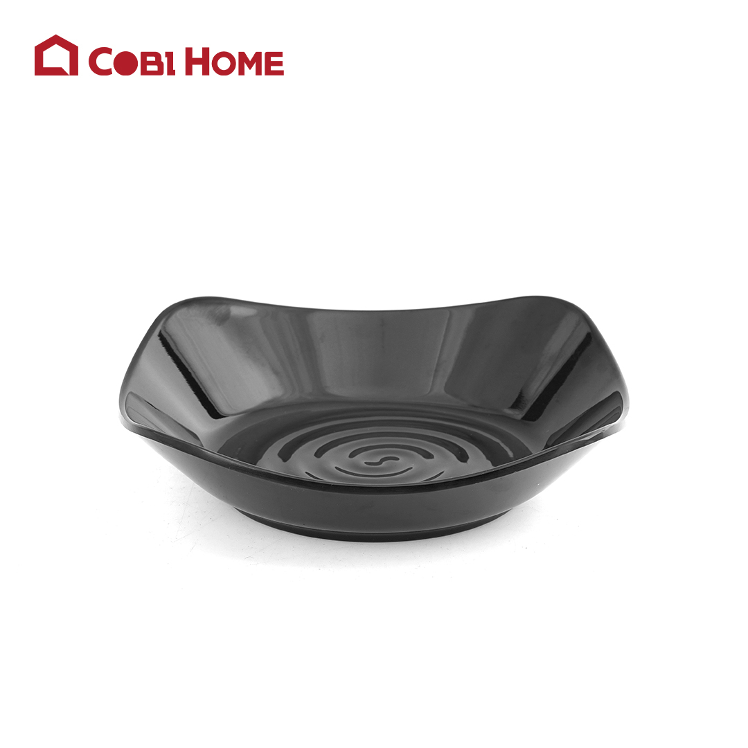 Dĩa Mela đen bóng đáy xoắn_378483