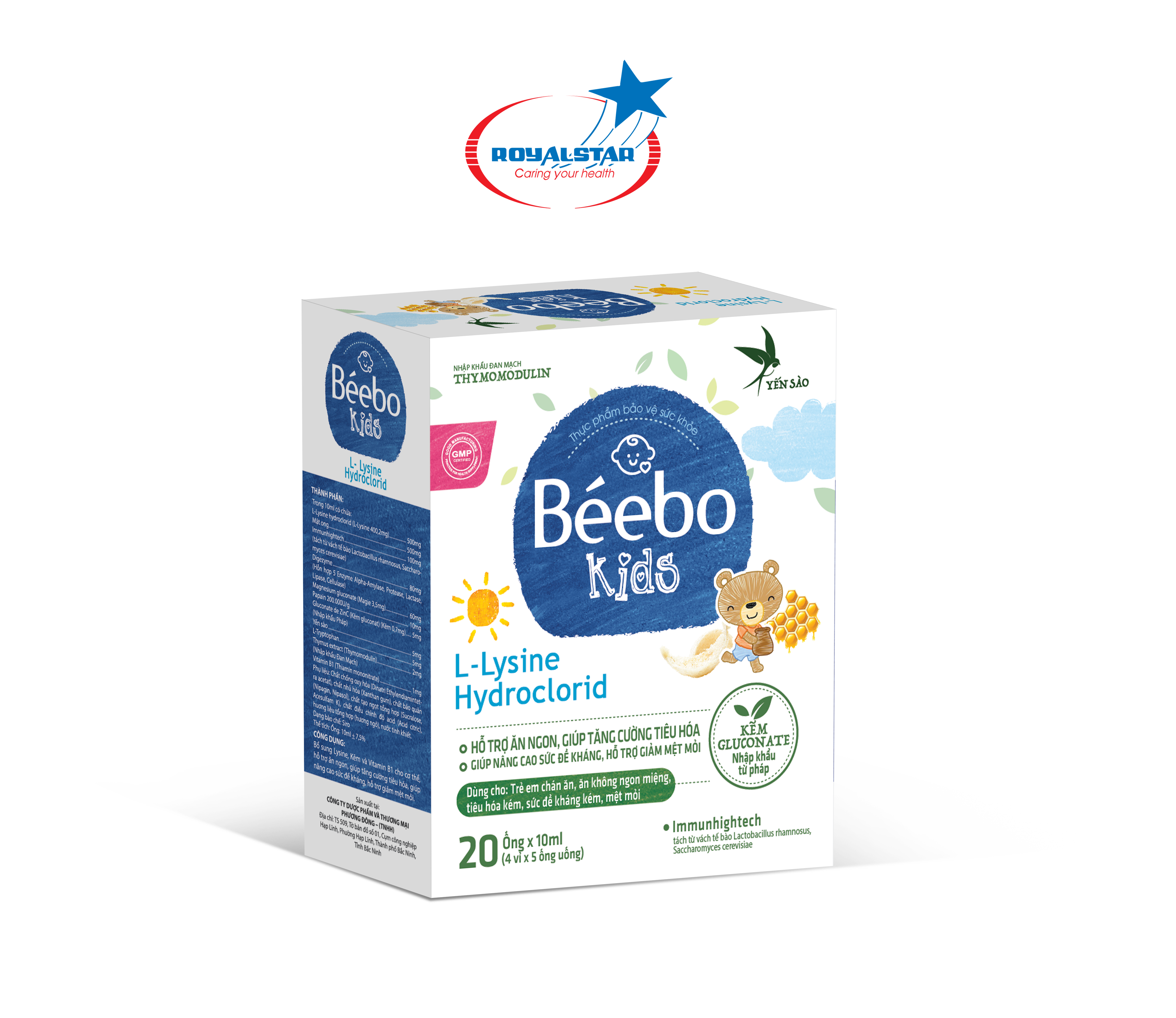 Siro Béebo Kids Sao Hoàng Gia - Hỗ trợ ăn ngủ ngon, tăng cường hệ tiêu hóa, nâng cao sức đề kháng - Phân phối chính hãng
