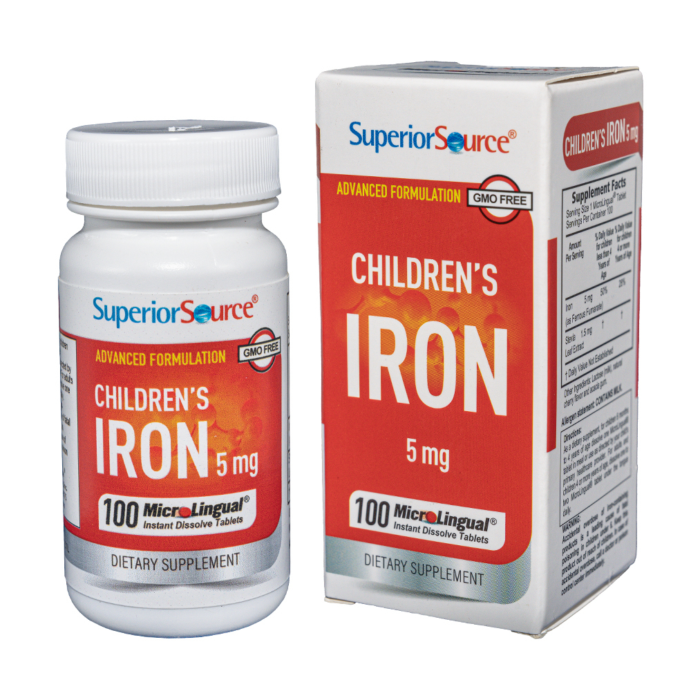 Viên ngậm Nano Children's Iron (5mg) - Bổ sung sắt, ngừa thiếu máu do thiếu sắt - Phân phối chính hãng