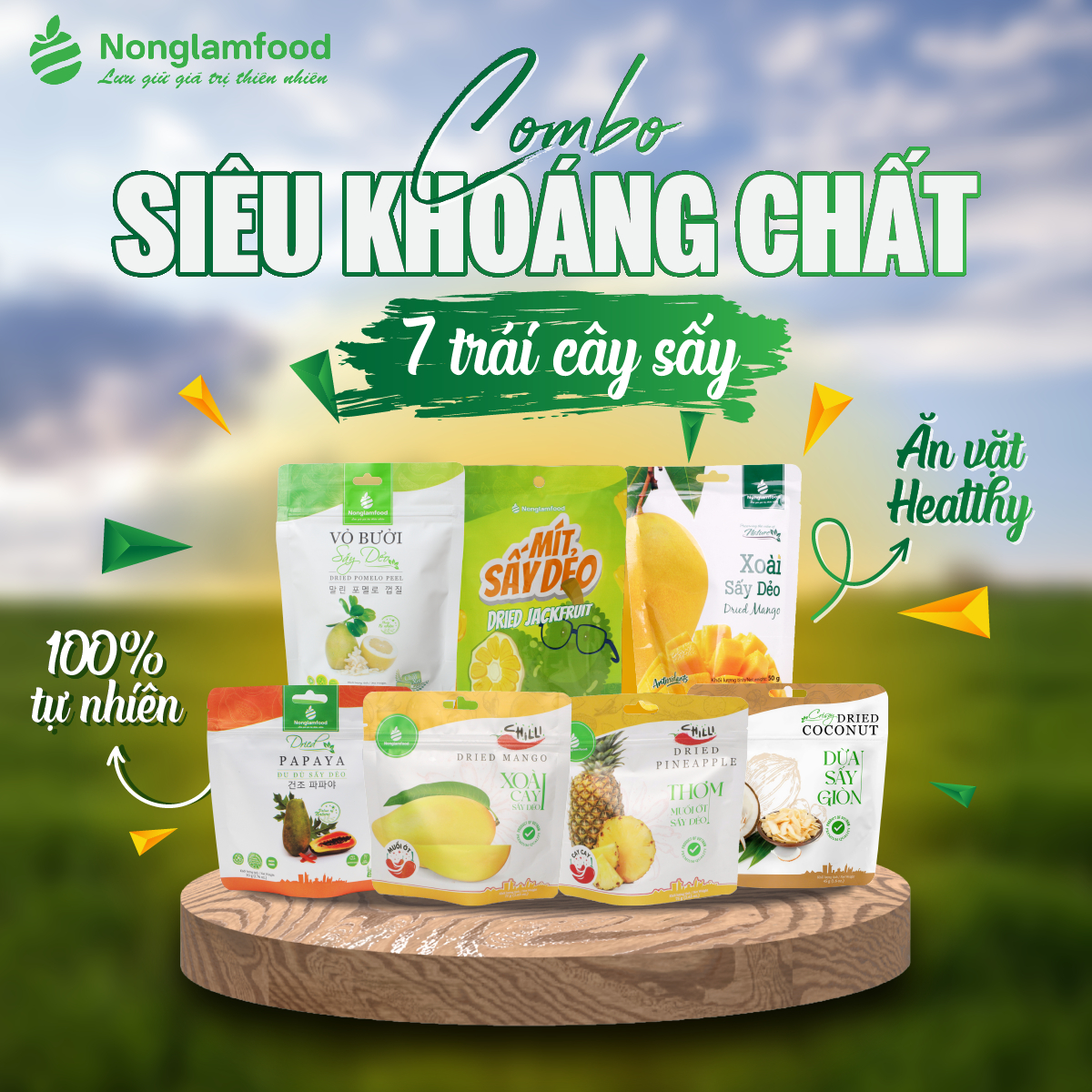 Set Siêu khoáng chất NLF_7 loại trái cây sấy - Phân phối chính hãng