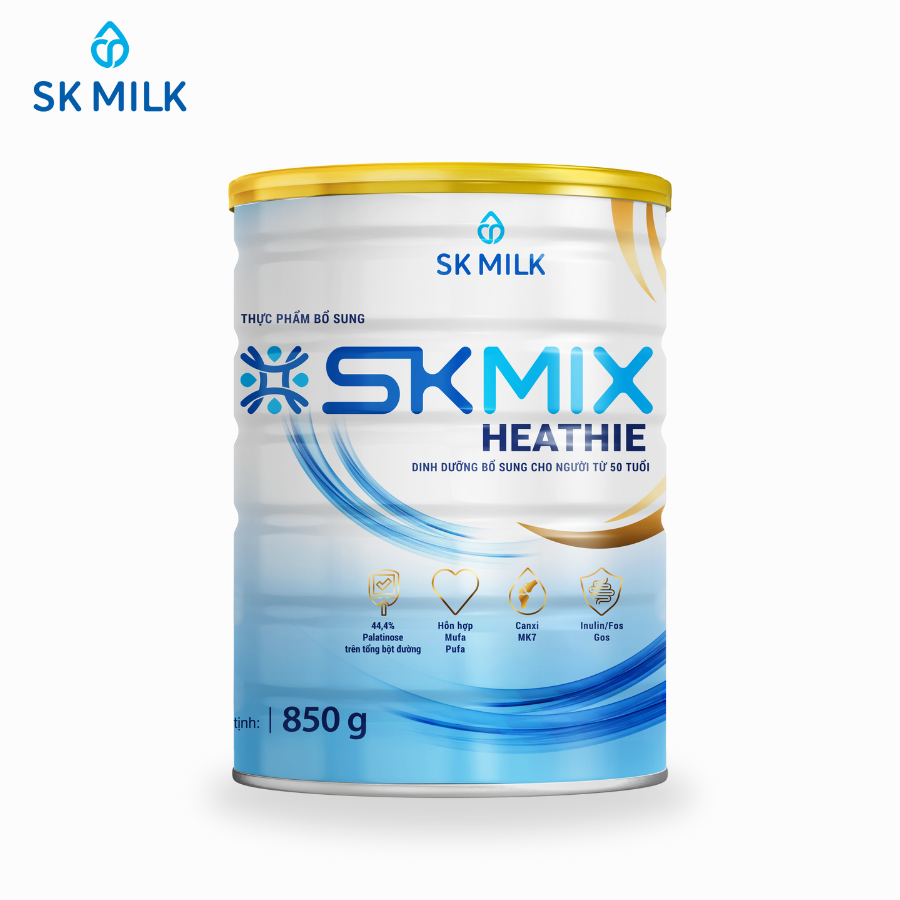 Skmix Heathie - Sữa bột dinh dưỡng phù hợp cho người lớn tuổi, tiểu đường, tim mạch (850g)-duoc-ban-tai-Siêu Thị Ánh Nguyệt