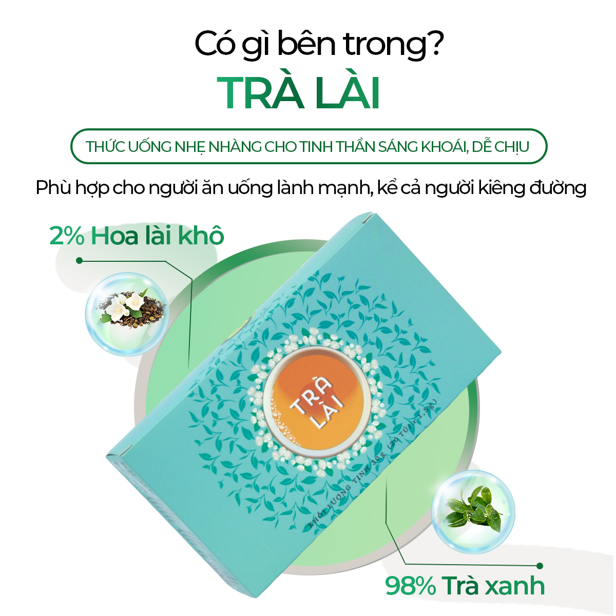 Trà Lài Sunbeleaf - Hương Thơm Dịu Nhẹ, Mang Lại Cảm Giác Thư Thái Mỗi Ngày - Hộp 20 Gói Túi Lọc