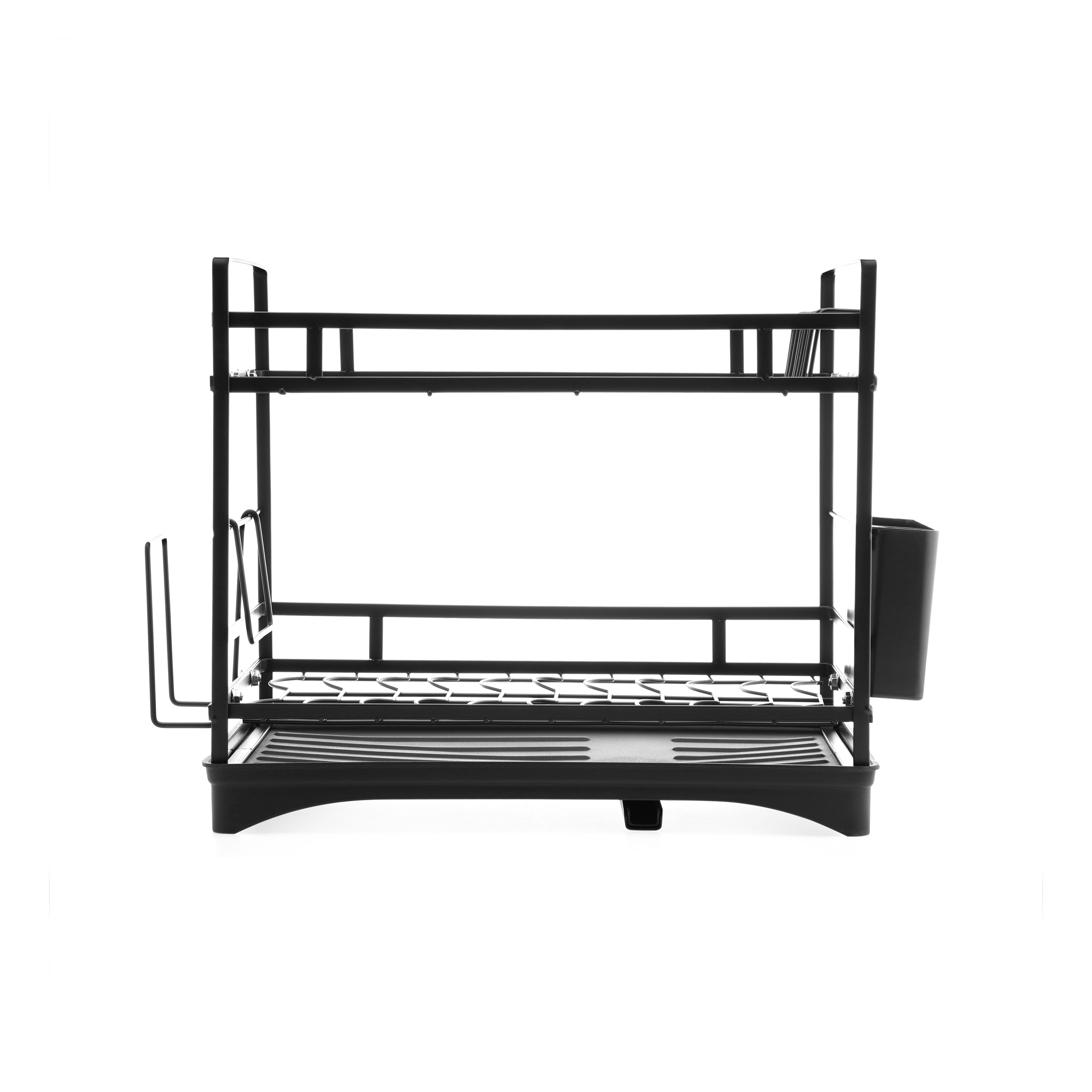 Kệ úp đa năng 2 tầng kèm khay hứng nước - Đen_342590