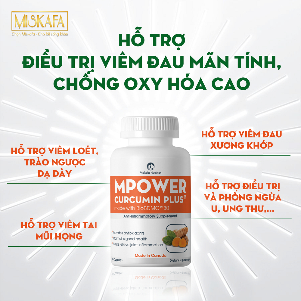 Viên uống hỗ trợ kháng viêm, giúp chống oxy hóa hiệu quả cao - Mpower Curcumin Plus [Nghệ]-duoc-ban-tai-Droppiimart