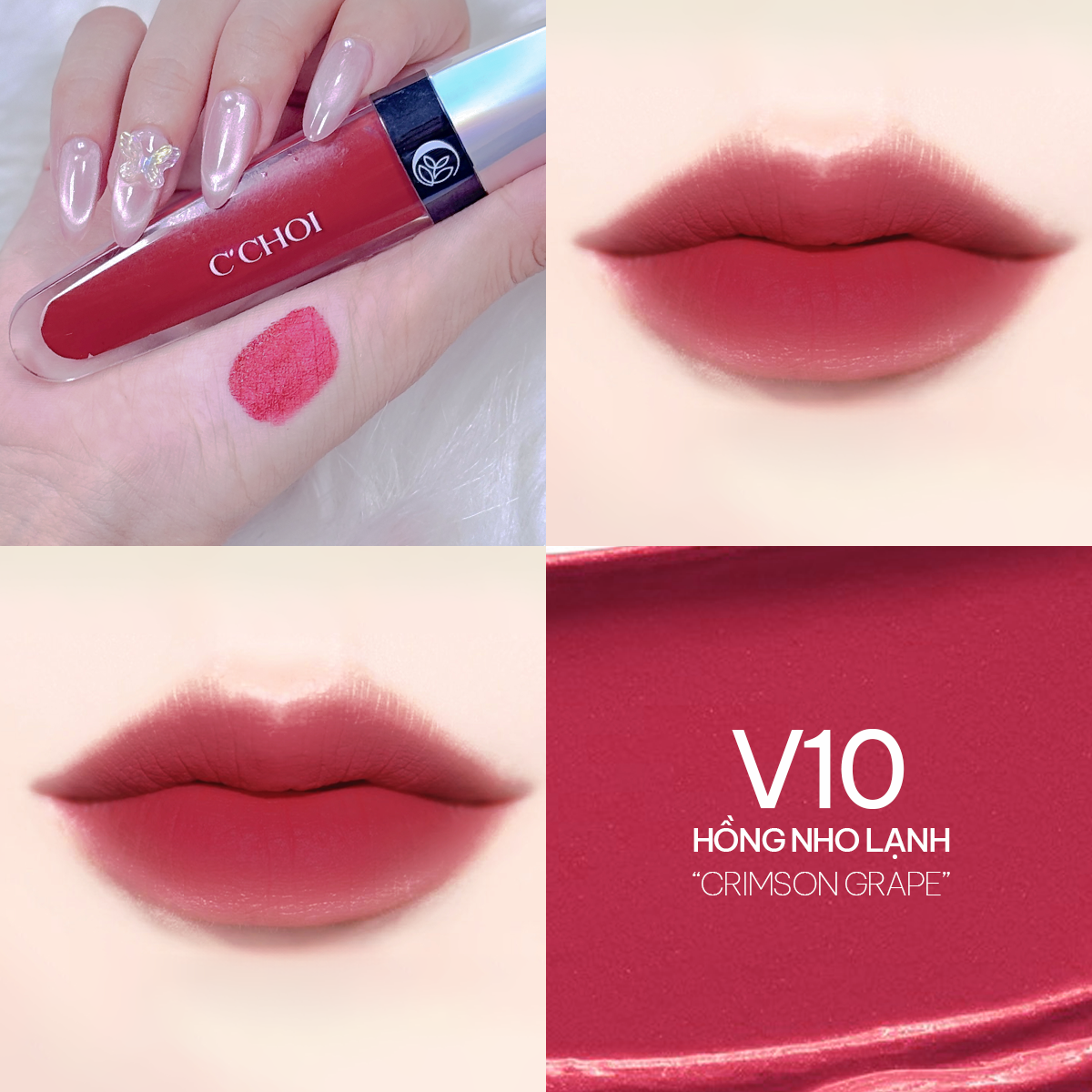 Son kem nhung C’Choi - Velvet & Matte Lip Cream