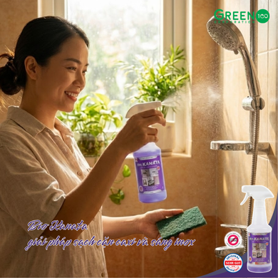 Sạch cặn canxi và sáng inox Bio KANATA (45ml tinh chất pha loãng được 500ml)