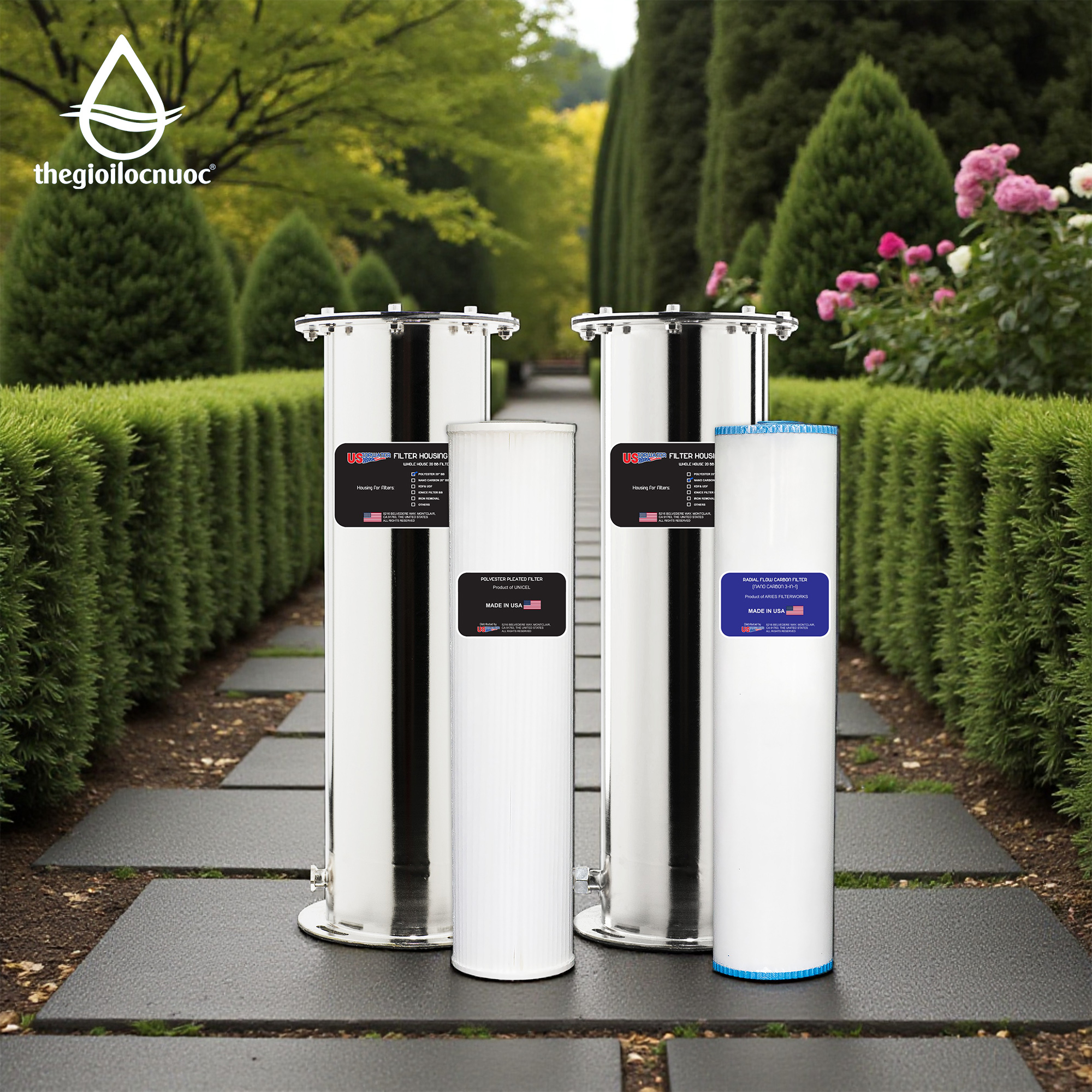Bộ lọc tổng Mỹ USTOPWATER, model: Clo-Plus-US