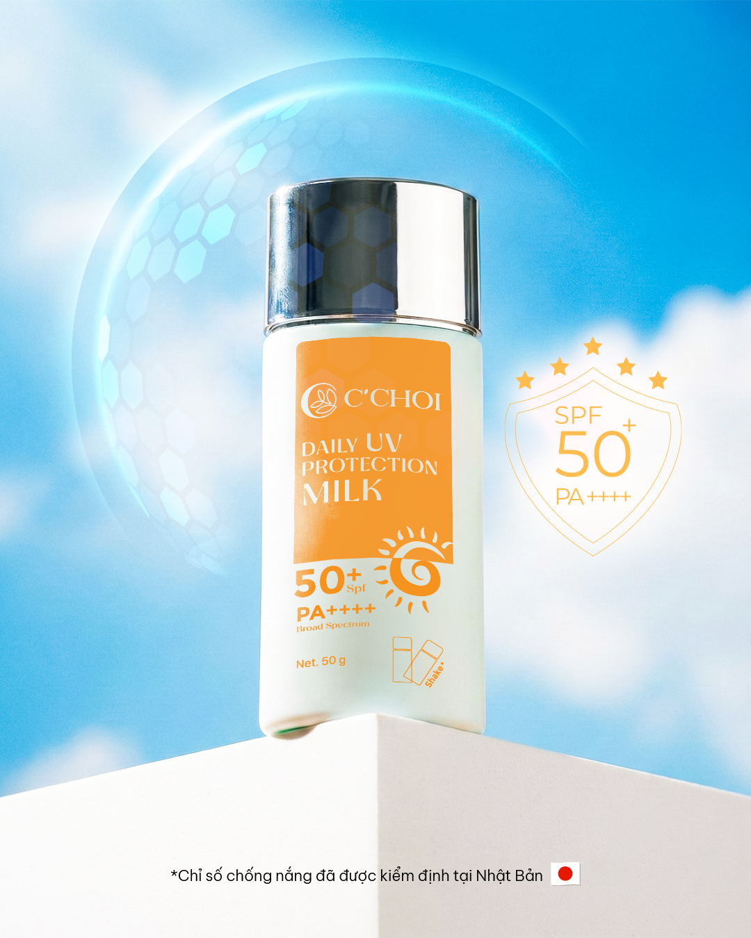 Sữa chống nắng phổ rộng C'Choi Daily UV Protection Milk