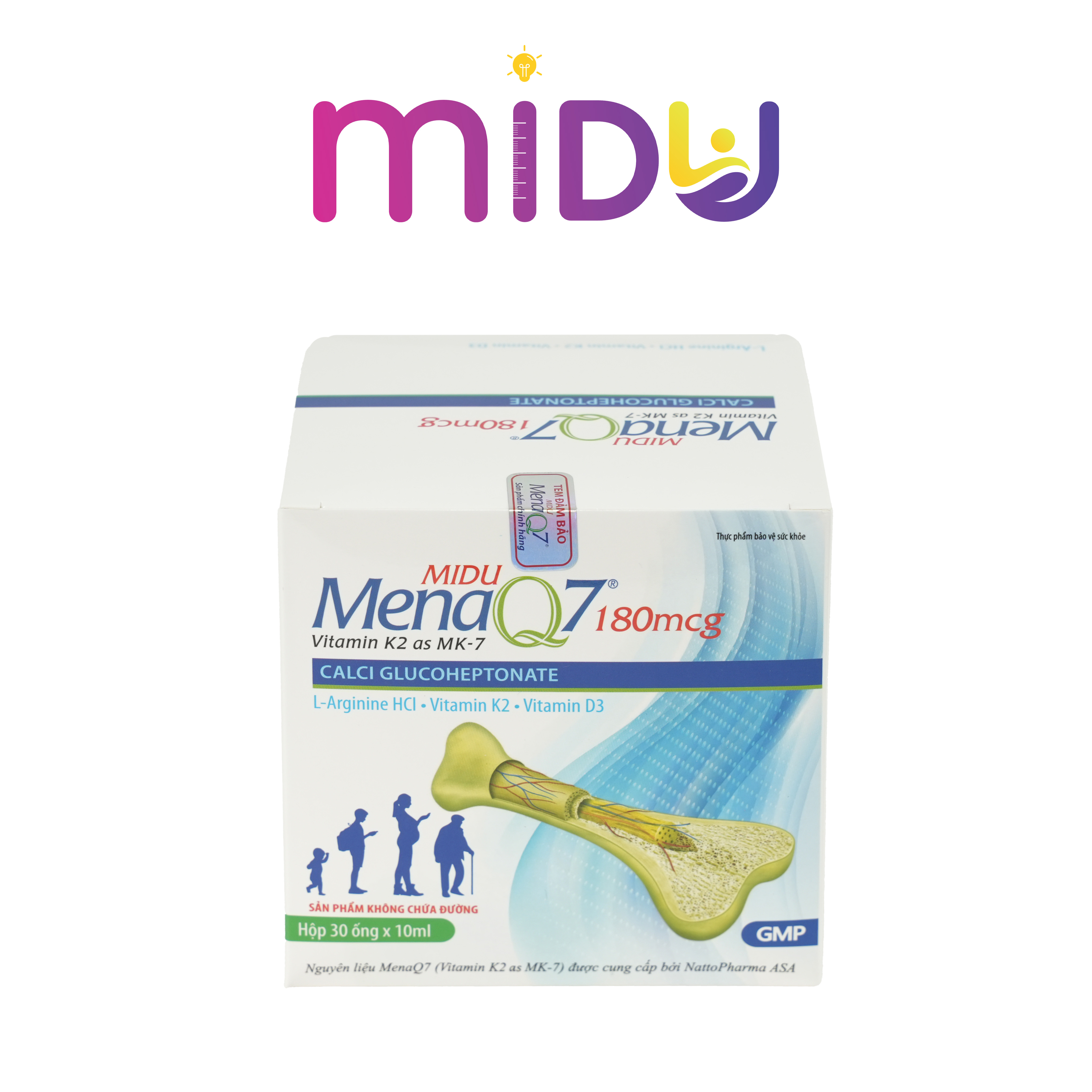 Thực phẩm bảo vệ sức khỏe: Midu MenaQ7 180mcg