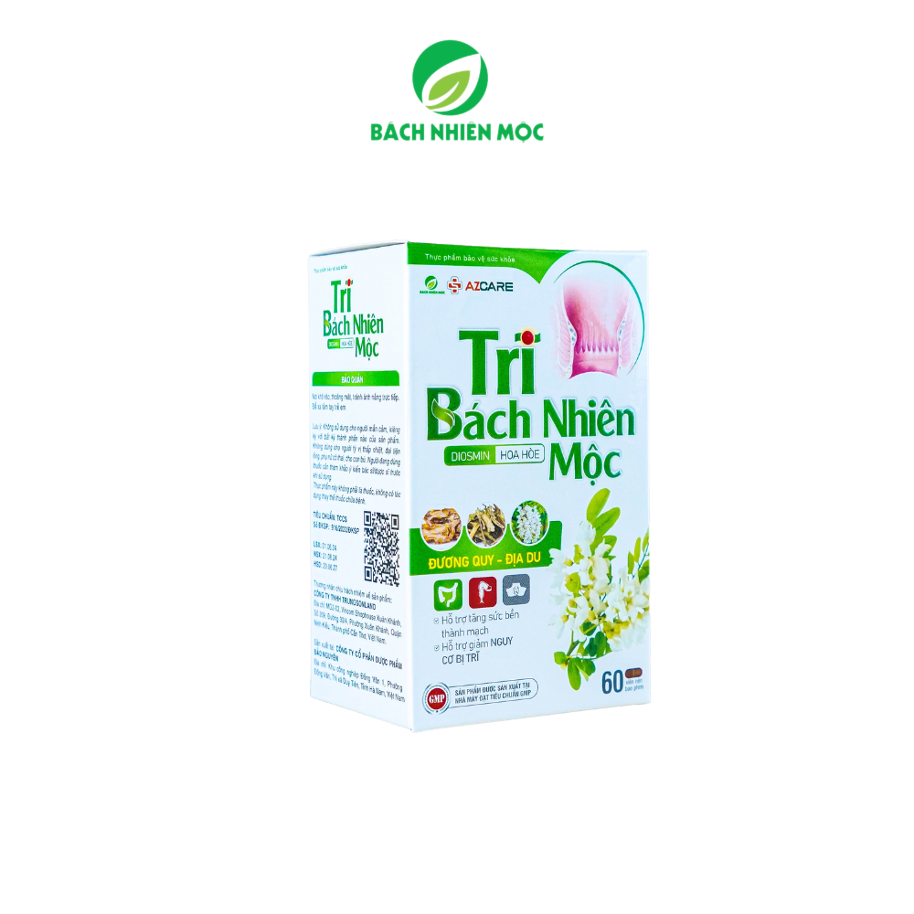 TPBVSK Trĩ Bách Nhiên Mộc hỗ trợ tăng sức bền thành mạch, giảm nguy cơ bị trĩ (Hộp 60 viên) - 3