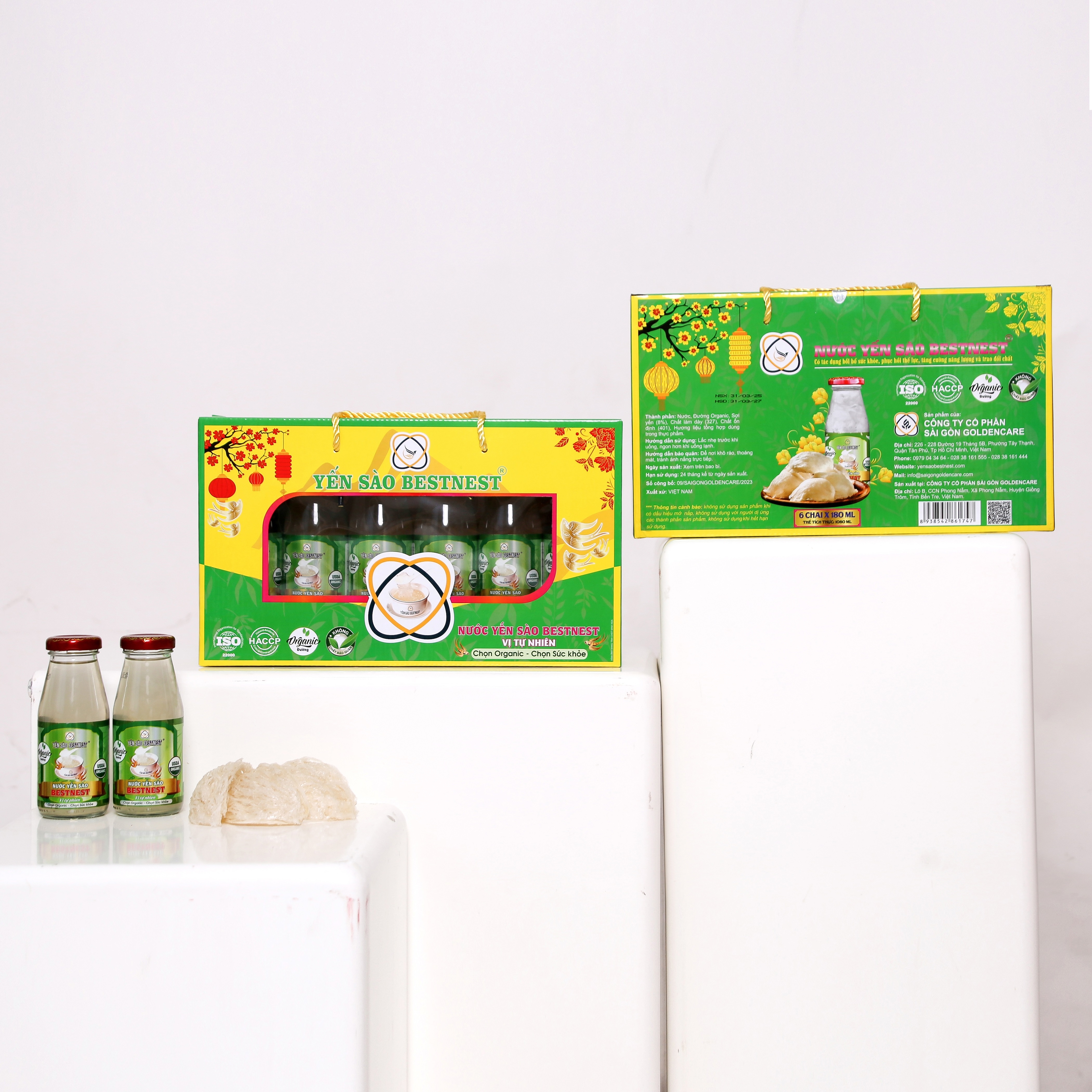 Hộp 6 chai Nước yến sào BESTNEST Tự nhiên 180ml