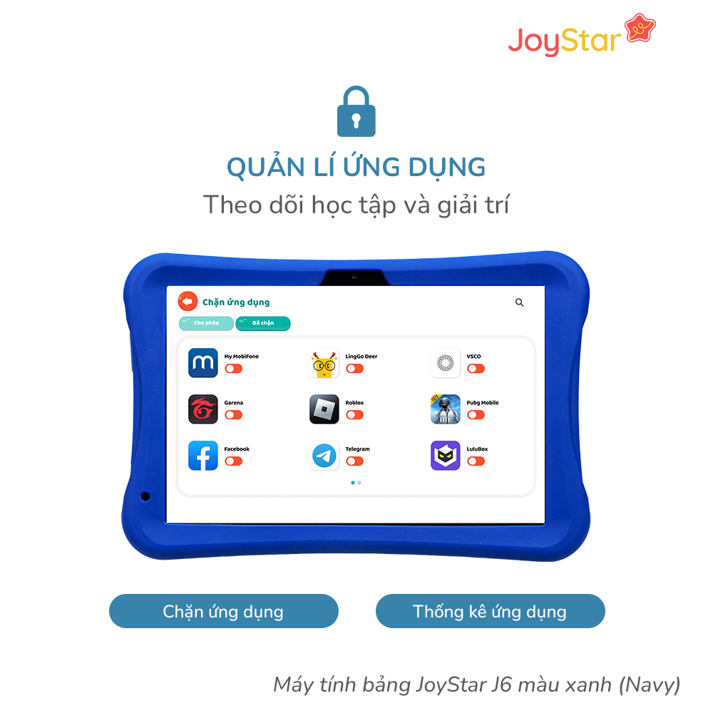 Máy tính bảng JoyStar J6 màu xanh (Navy) - bản thường - 4