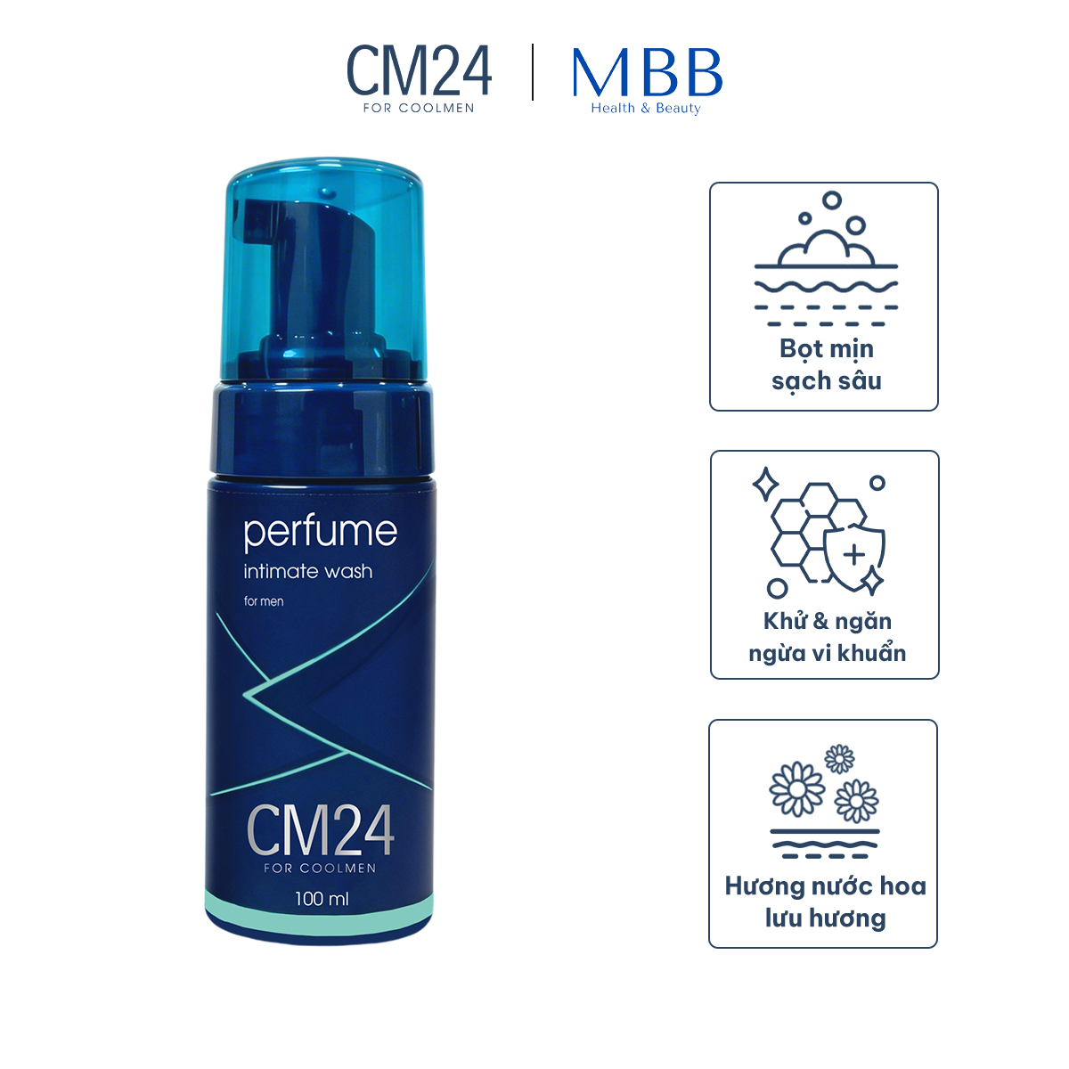 Bọt vệ sinh nam hương nước hoa 100 ml - Phân phối chính hãng