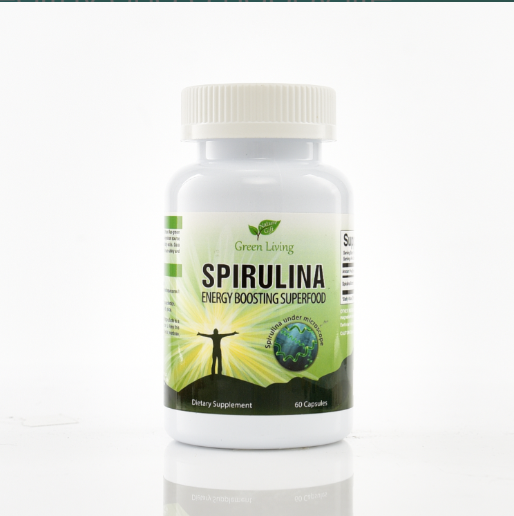 Thực Phẩm Bảo Vệ Sức Khỏe Nature Gift Pharma Green Living - Spirulina Hỗ Trợ Tăng Cường Sức Khỏe Và Nâng Cao Sức Đề Kháng (Hộp 60 Viên) - Phân phối chính hãng