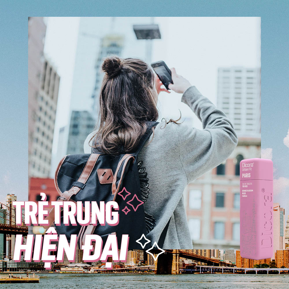 Nước hoa Dicora Urban Fit Paris - Dành Cho Nữ (100ml)