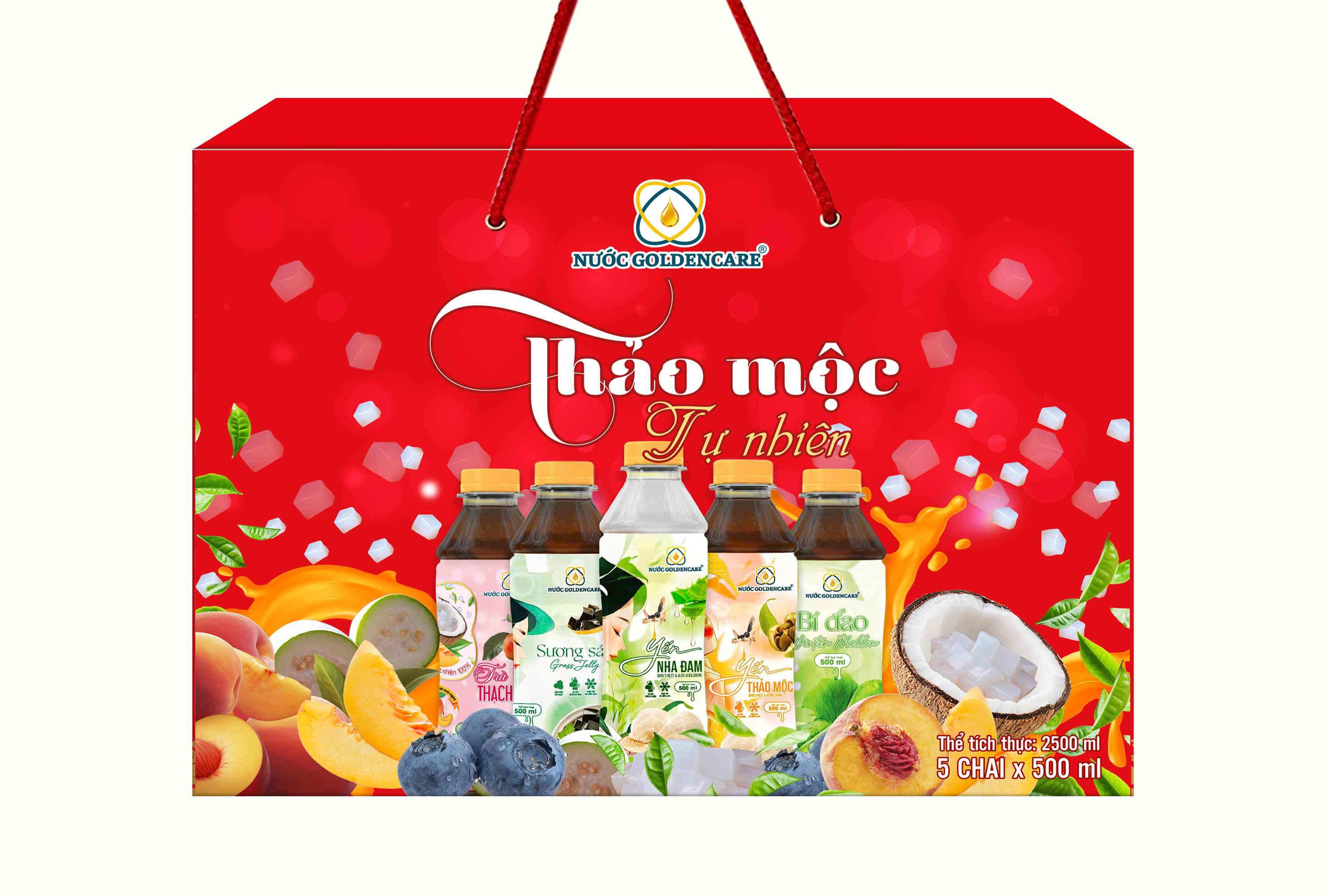 HỘP 5 CHAI NƯỚC GOLDENCARE 500 ml - Phân phối chính hãng