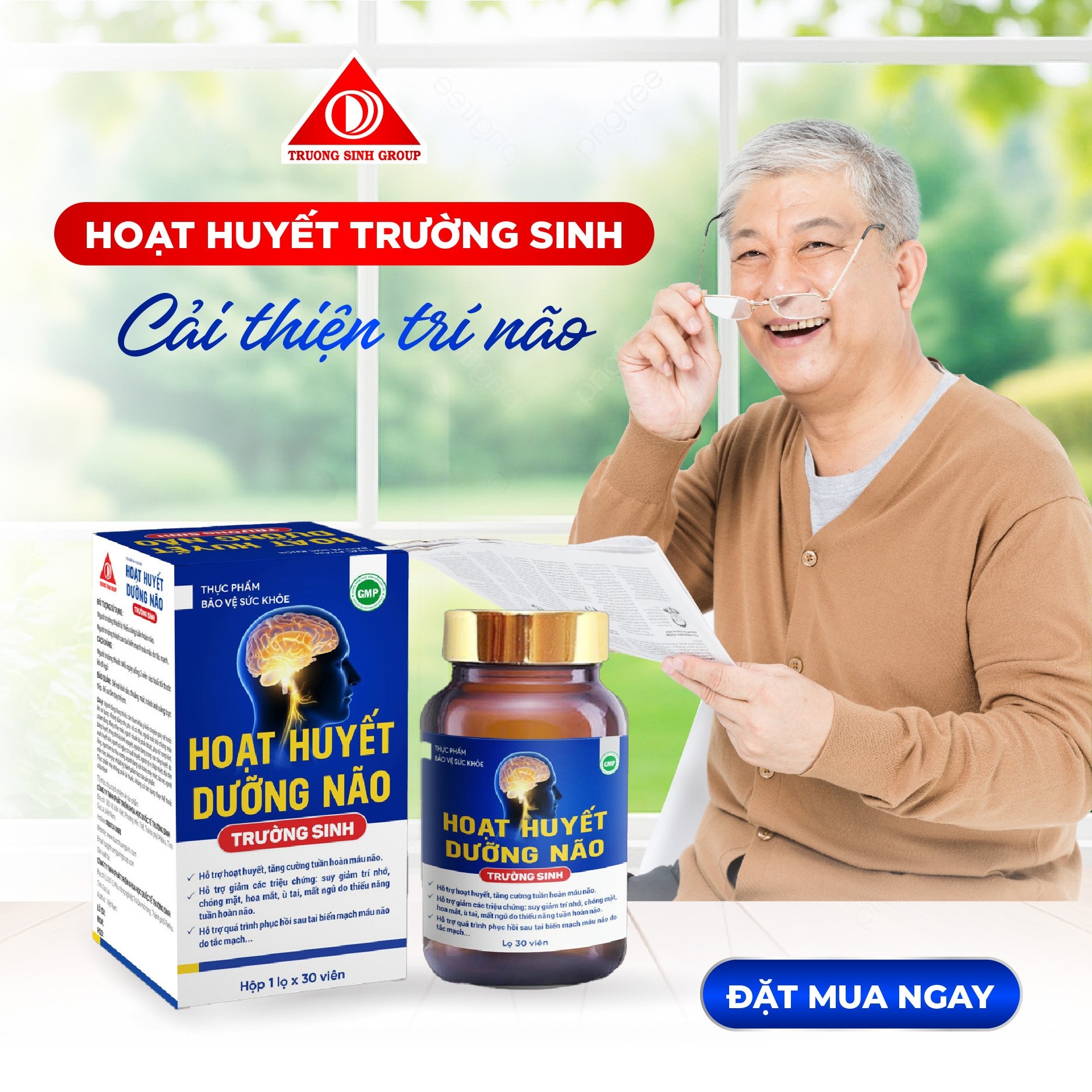 TPBVSK HOẠT HUYẾT DƯỠNG NÃO TRƯỜNG SINH HỘP 30V