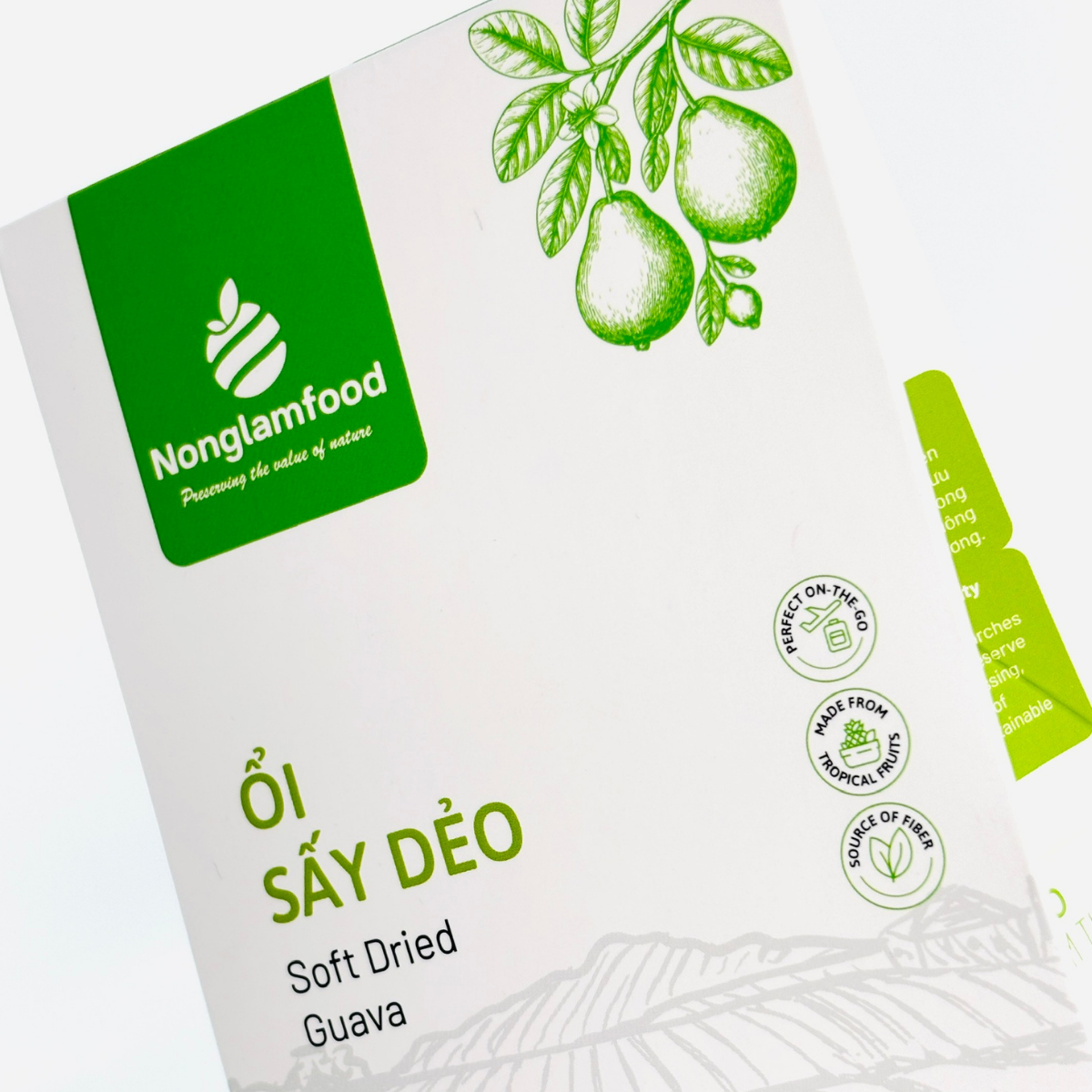 Ổi sấy dẻo Nonglamfood - Hộp 100g