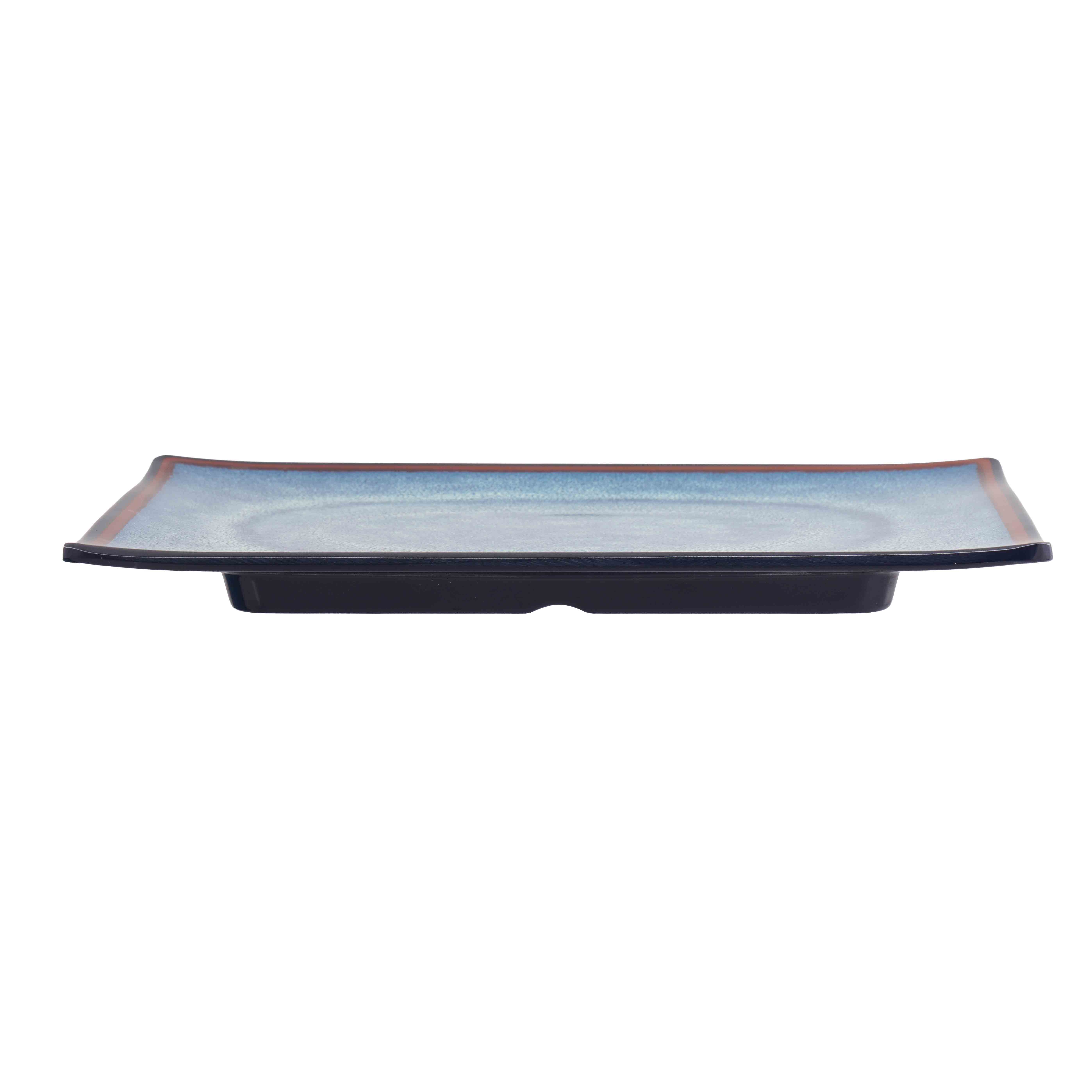 Dĩa Mela xanh loang chữ nhật dẹt Size 280x190x25_378562_JD3228