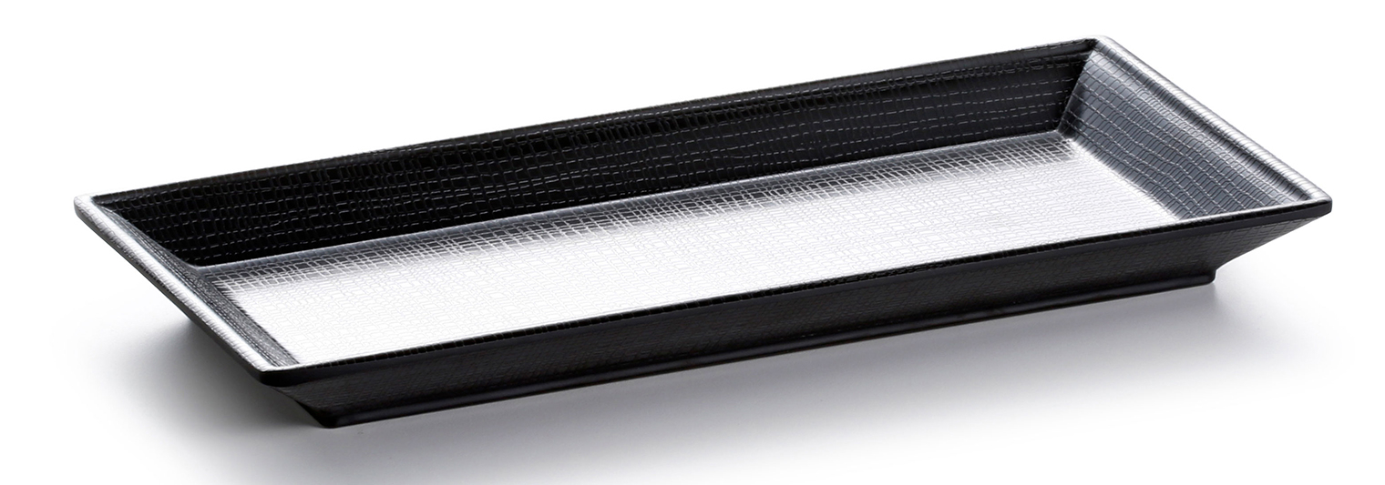 Dĩa đen Yangge hình chữ nhật Size 265*135*25mm_378223_BW-083